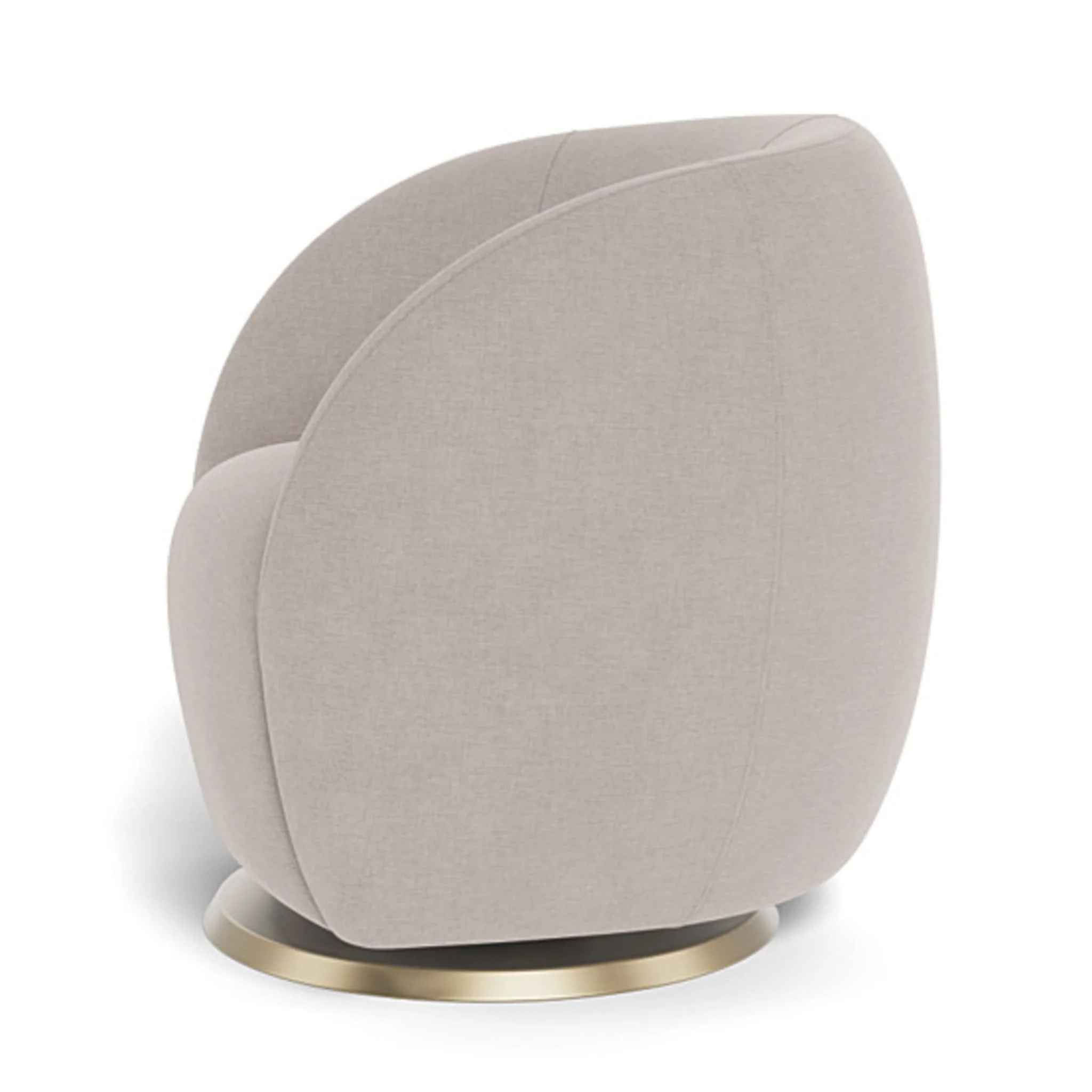 Fauteuil Berçant et Pivotant Gem - Sand / Or - Image 3