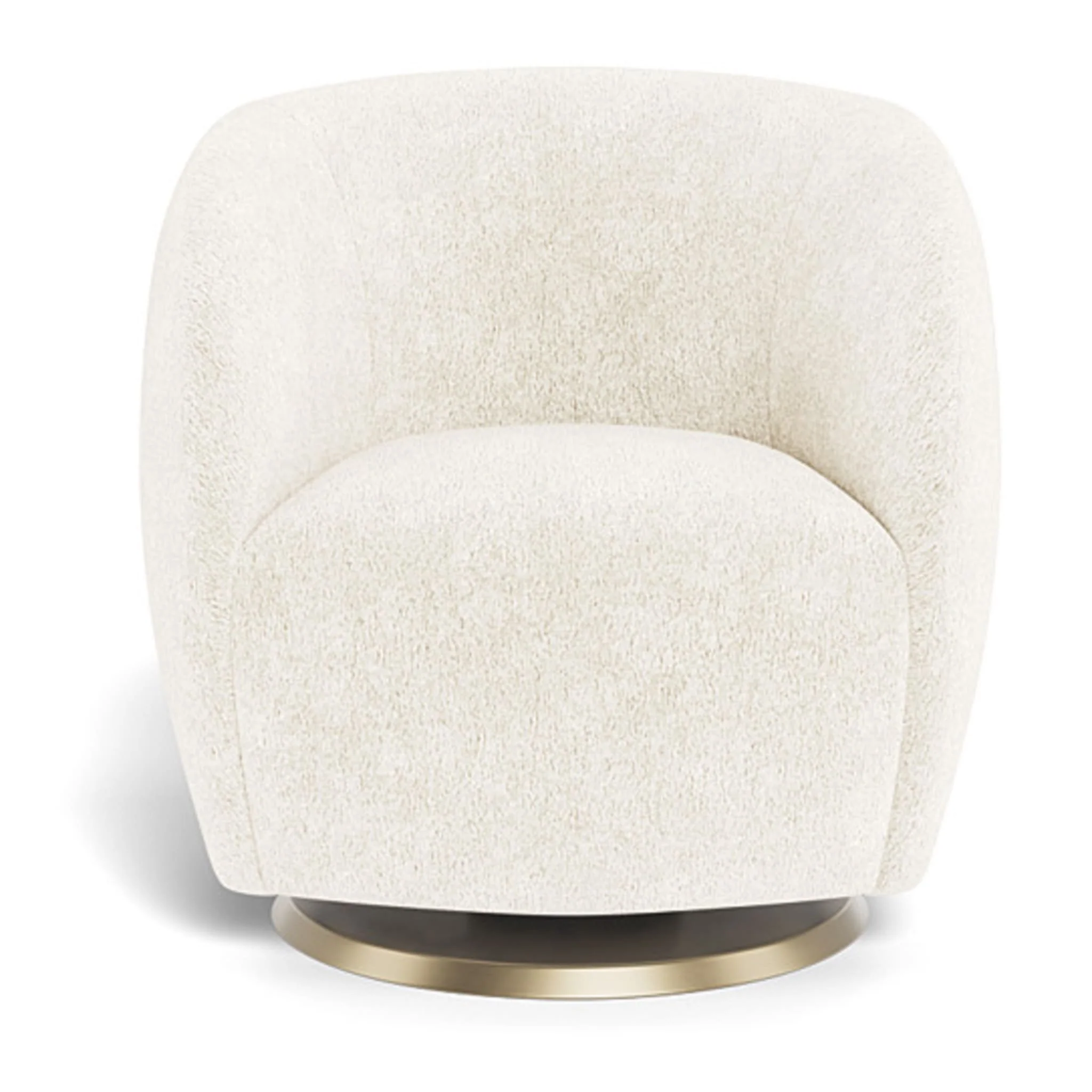 Fauteuil Berçant et Pivotant Gem - Sheepskin / Or - Image 4