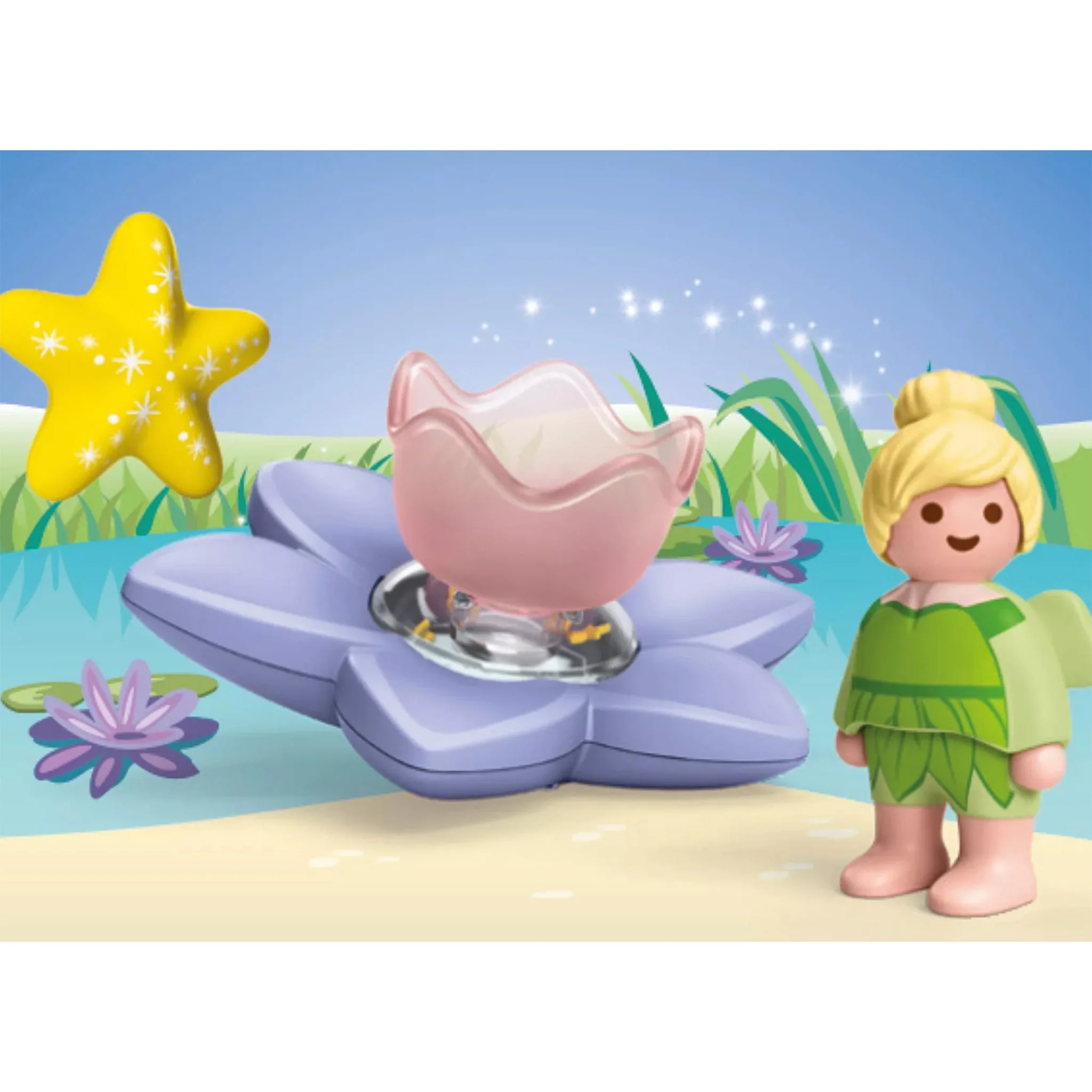 Fée Clochette et fleur flottante - Image 3