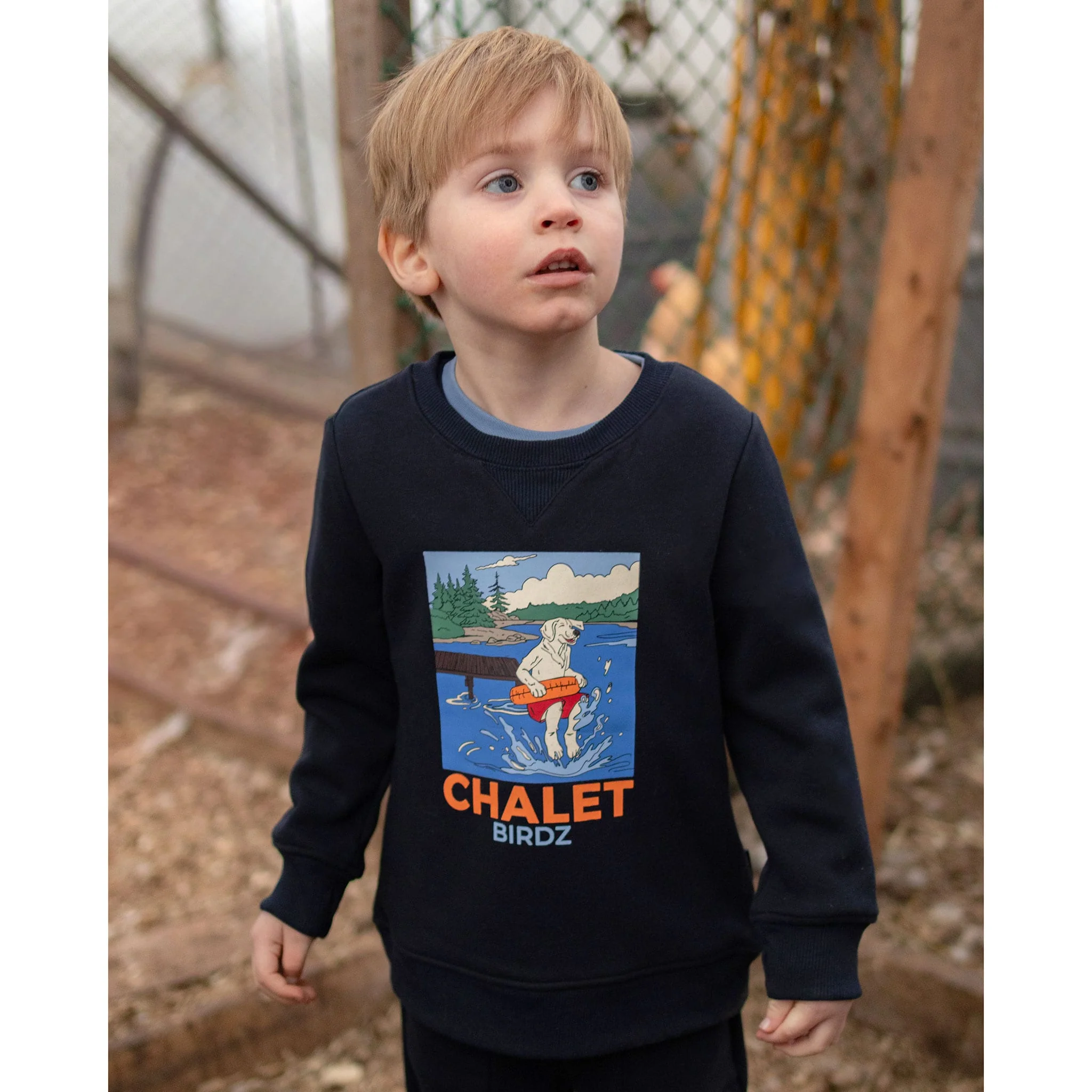 Gilet Ouaté Chien Chalet 2-10ans - Image 9