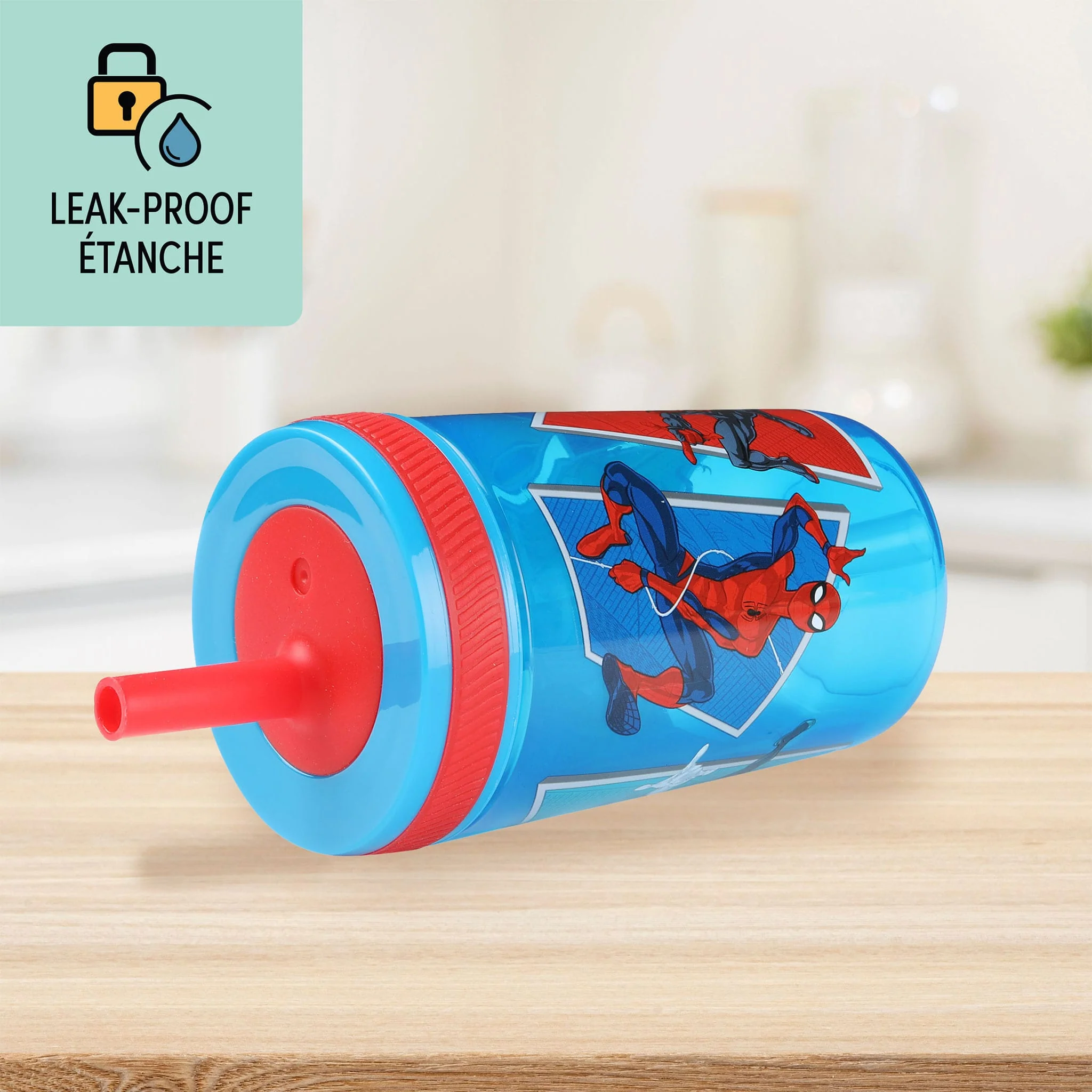 Gobelet avec Paille Spiderman - Image 3