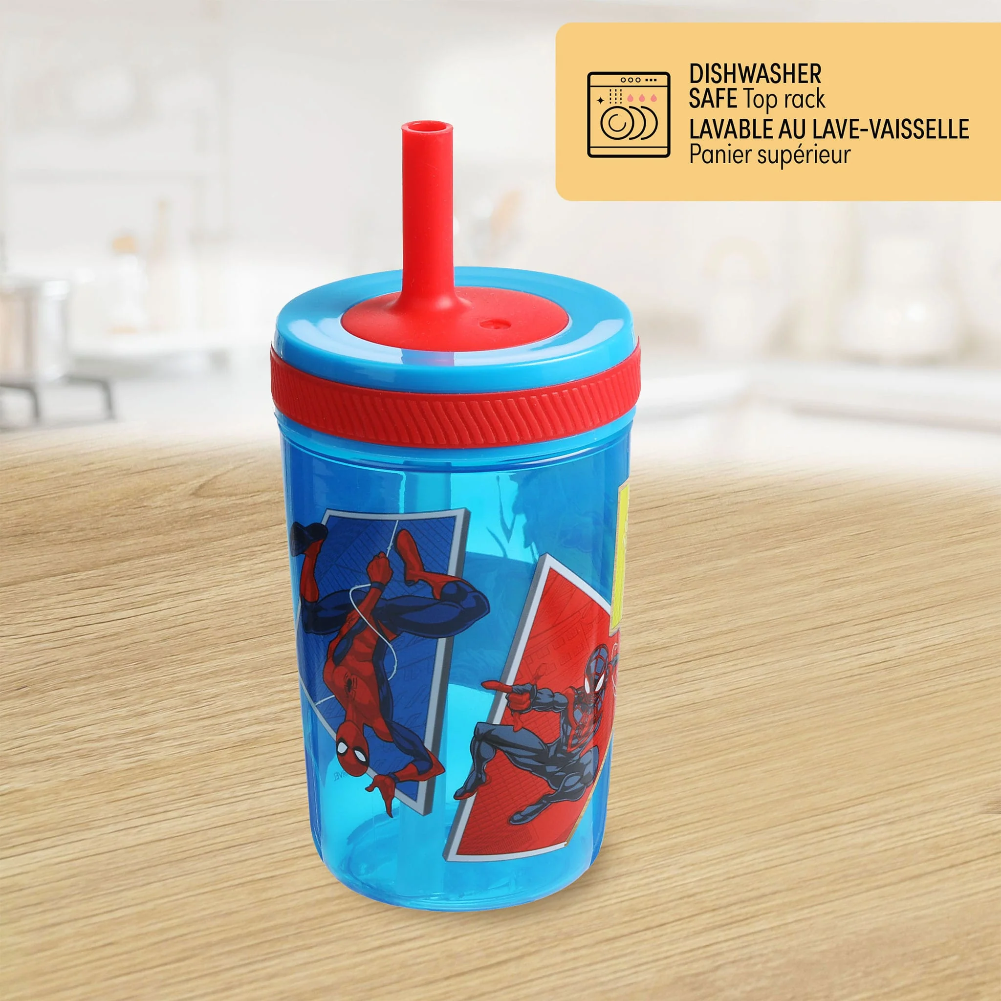 Gobelet avec Paille Spiderman - Image 4