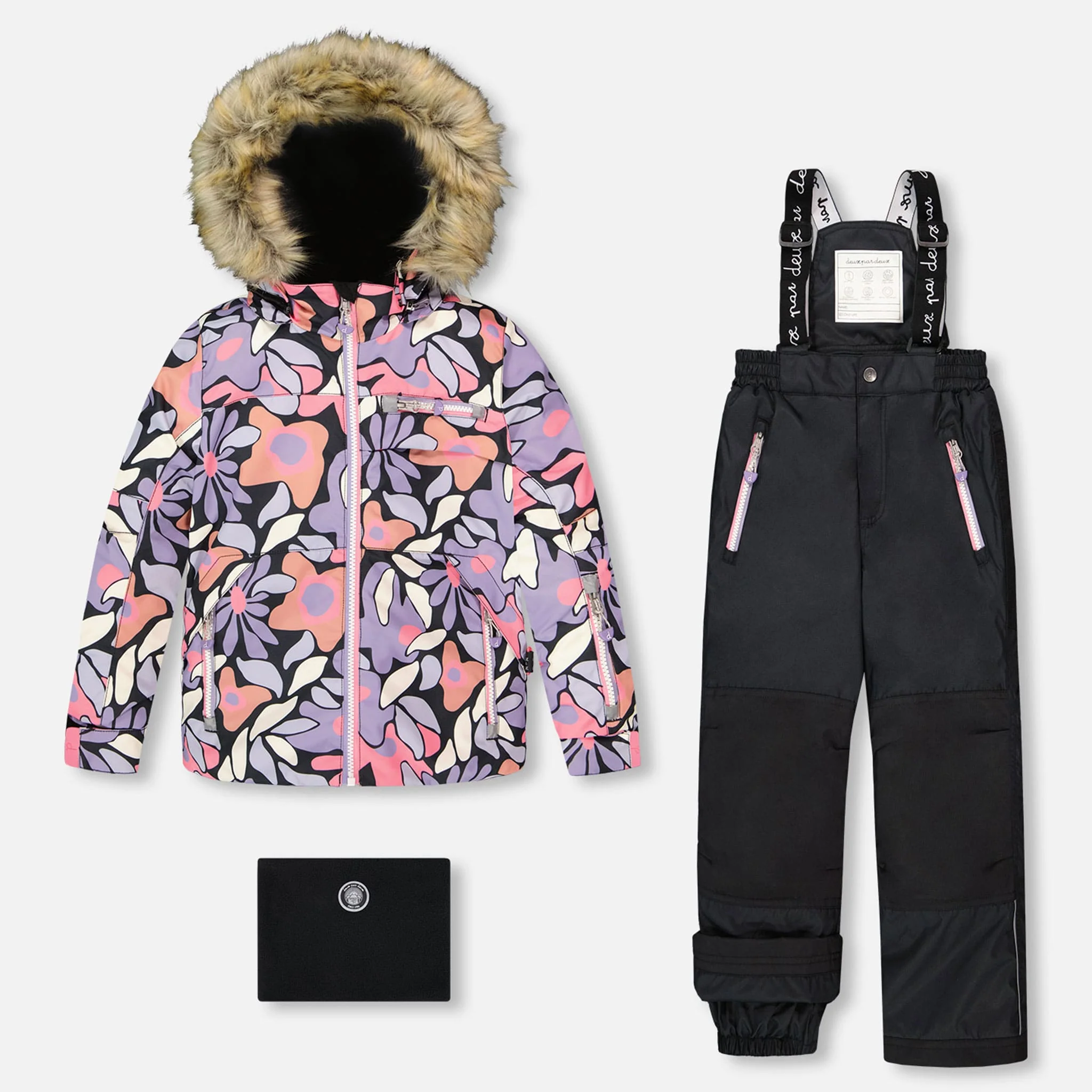 Habit de Neige Fleurs Retro 2-6ans