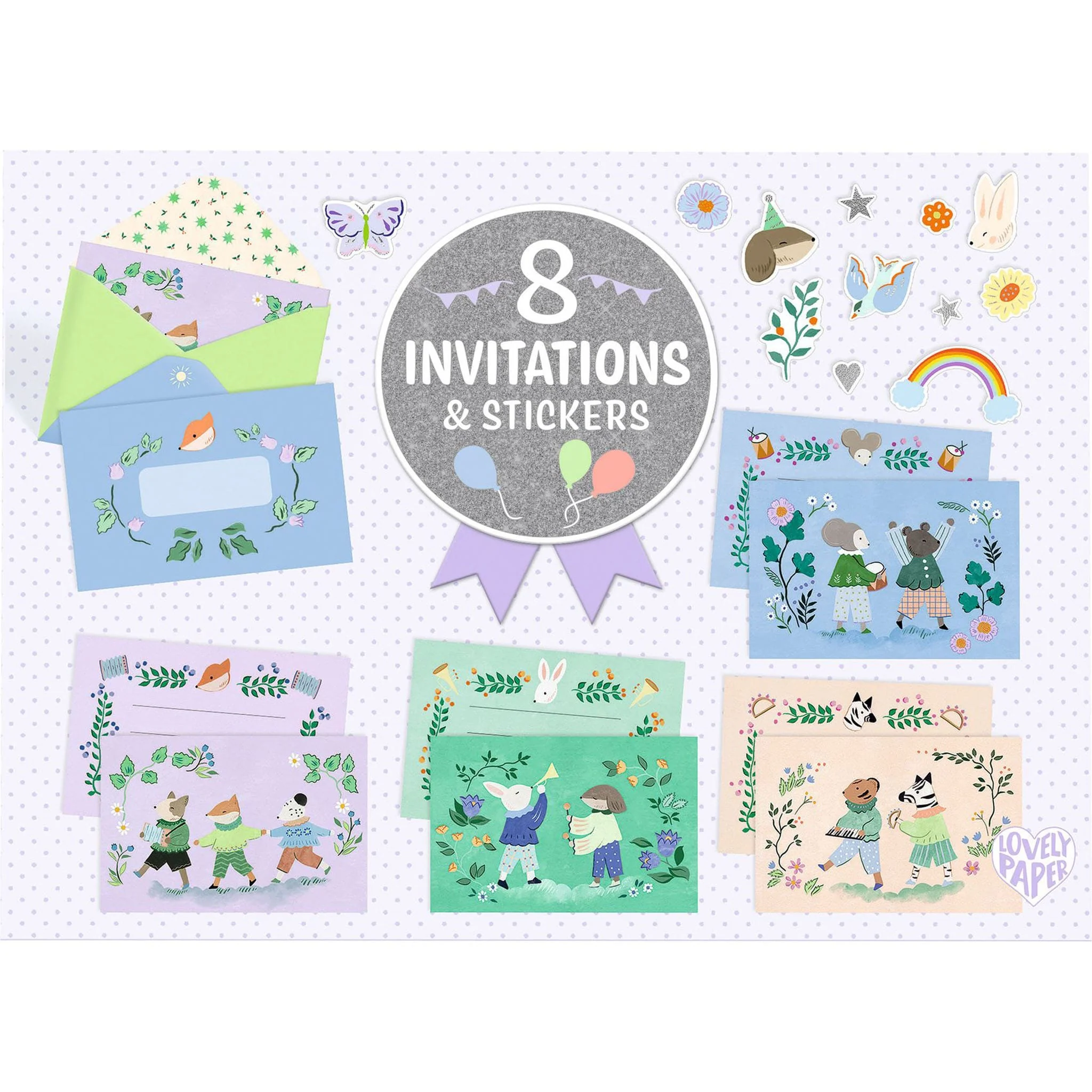 Invitations(8) Fanfare des animaux