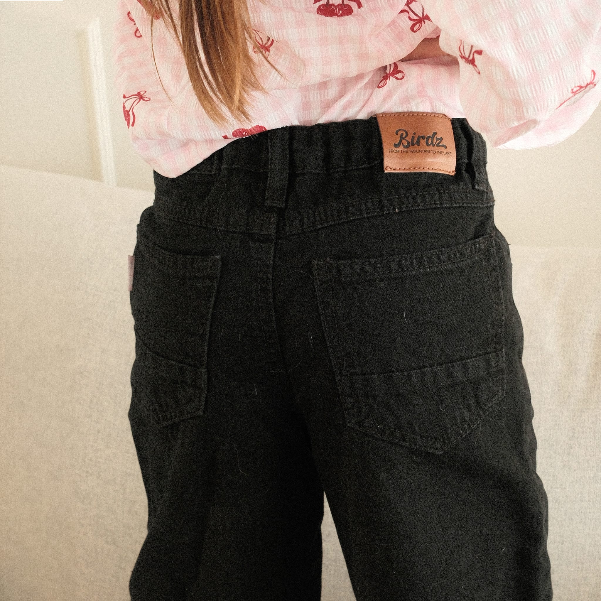 Jeans Jambe Large Noir 2-8ans - Image 5