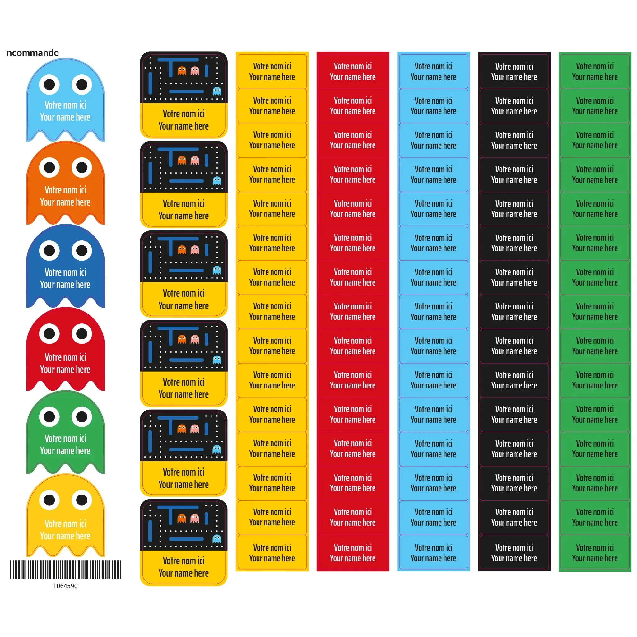 Étiquettes Scolaire - Jeux Vidéo - Image 2