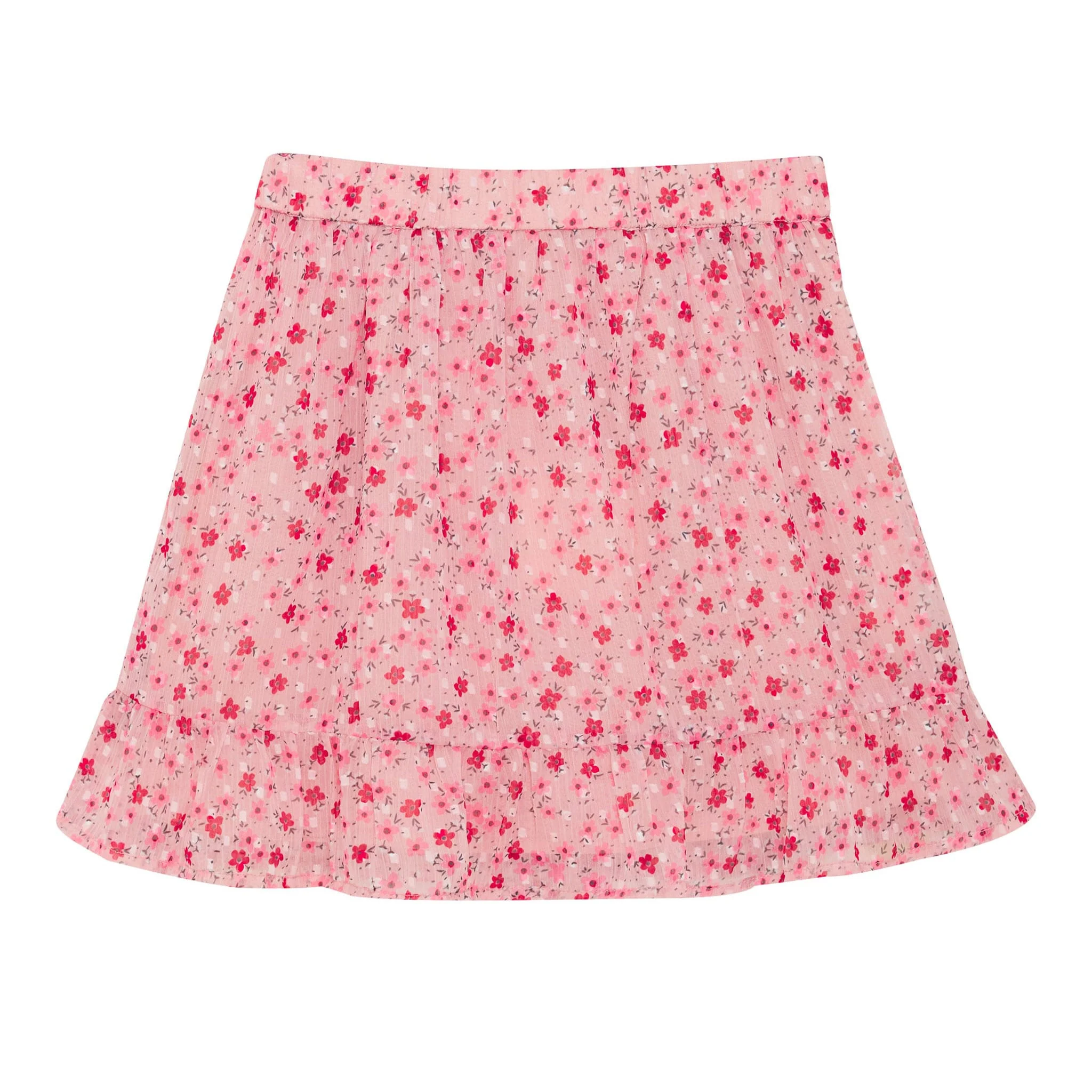 Jupe Dobby Fleurs 2-14ans