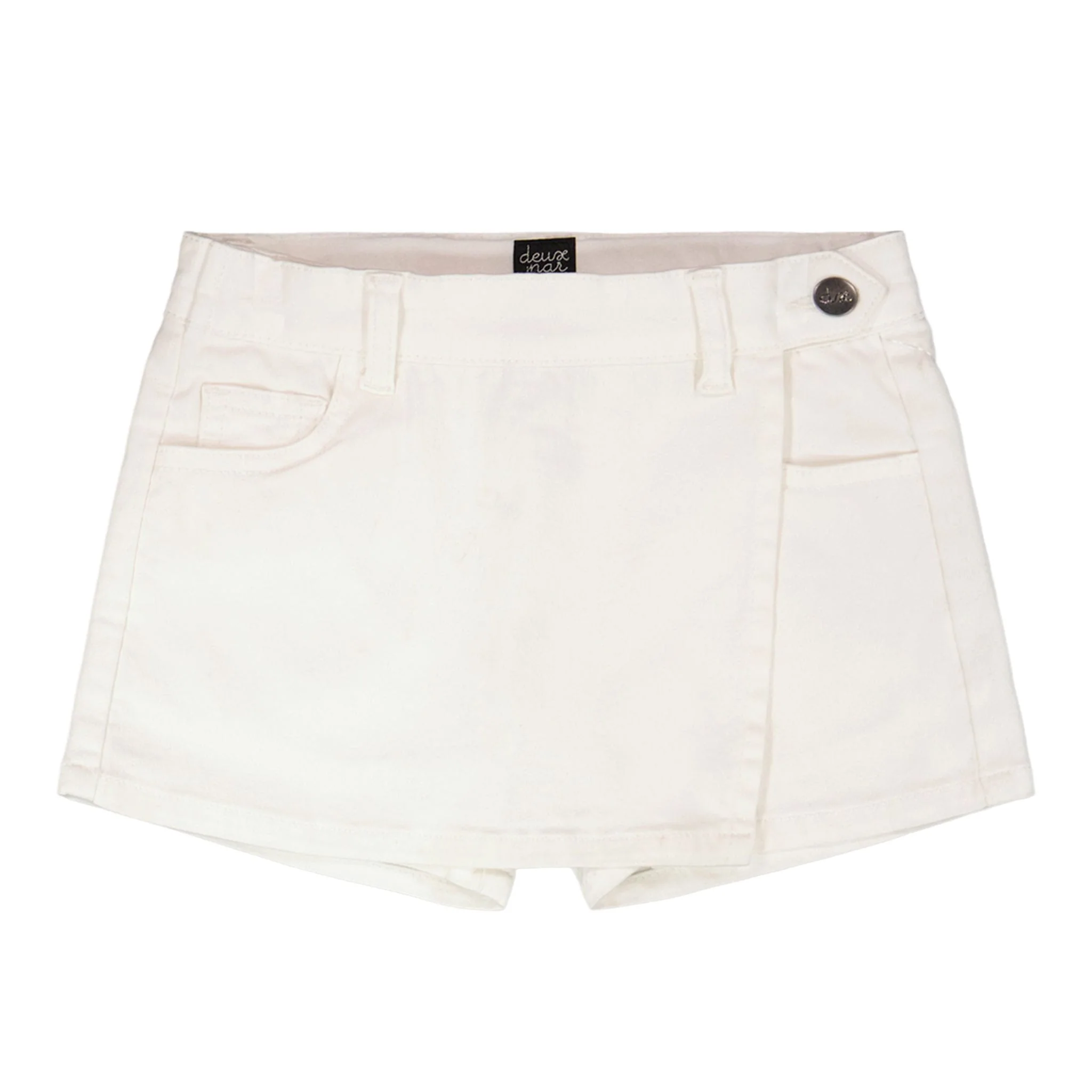 Jupe Short Essentiel Blanc7-10ans