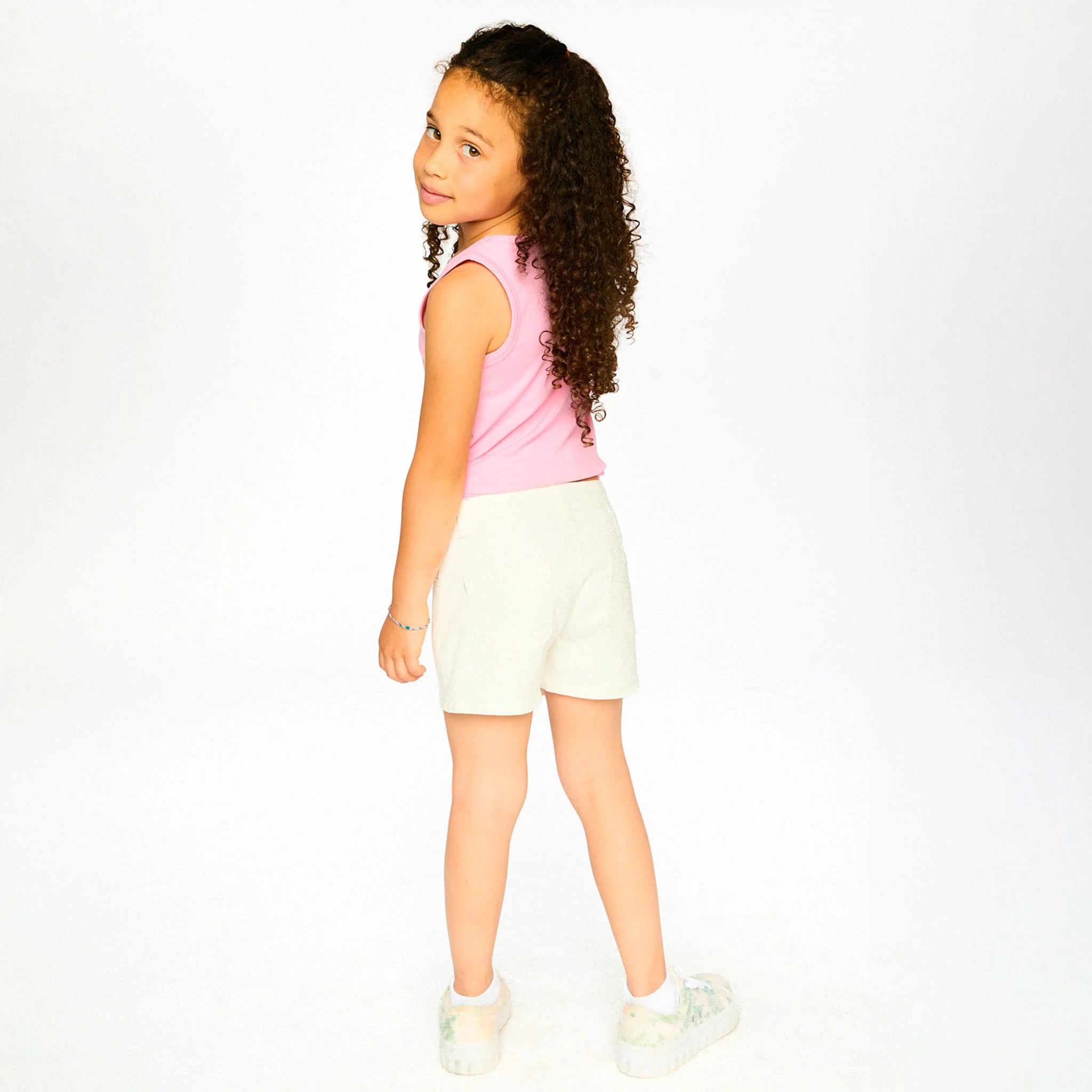 Jupe Short Essentiel Blanc7-10ans - Image 4