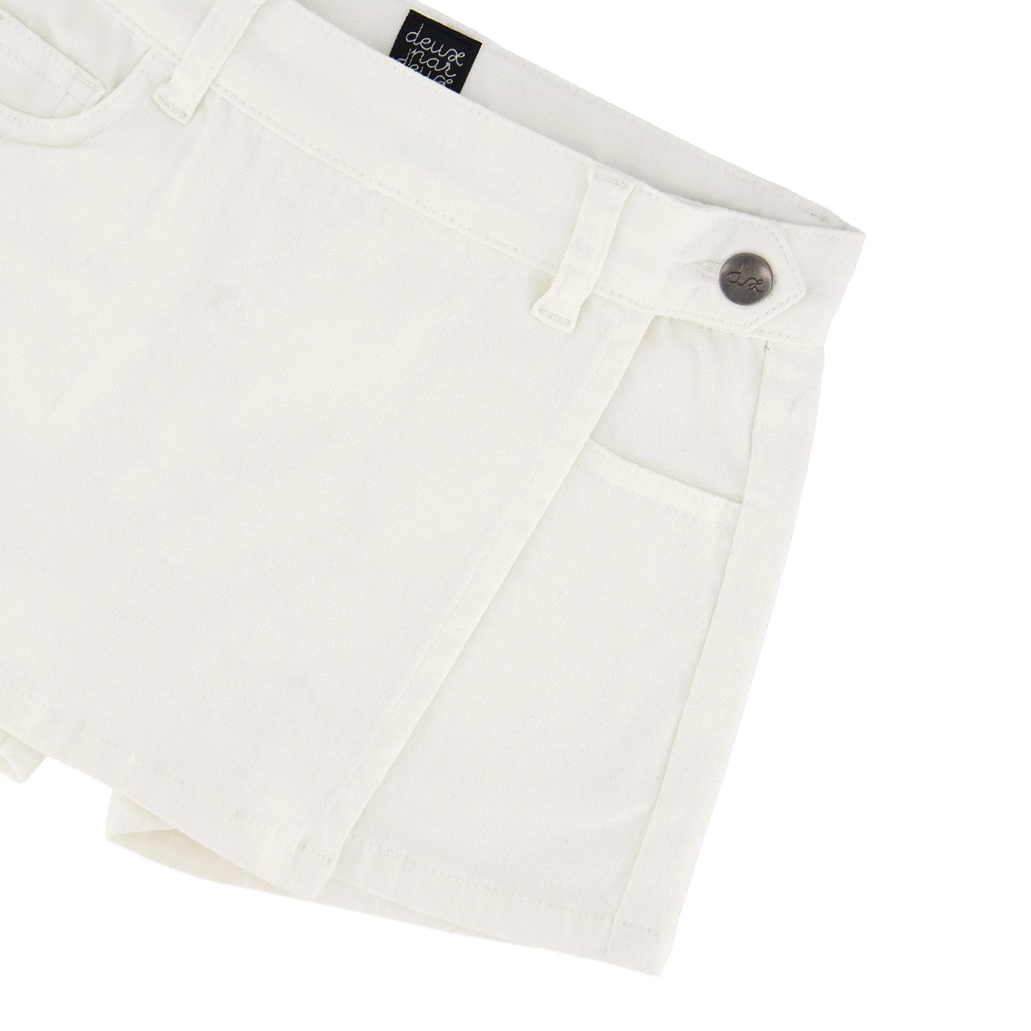 Jupe Short Essentiel Blanc7-10ans - Image 6