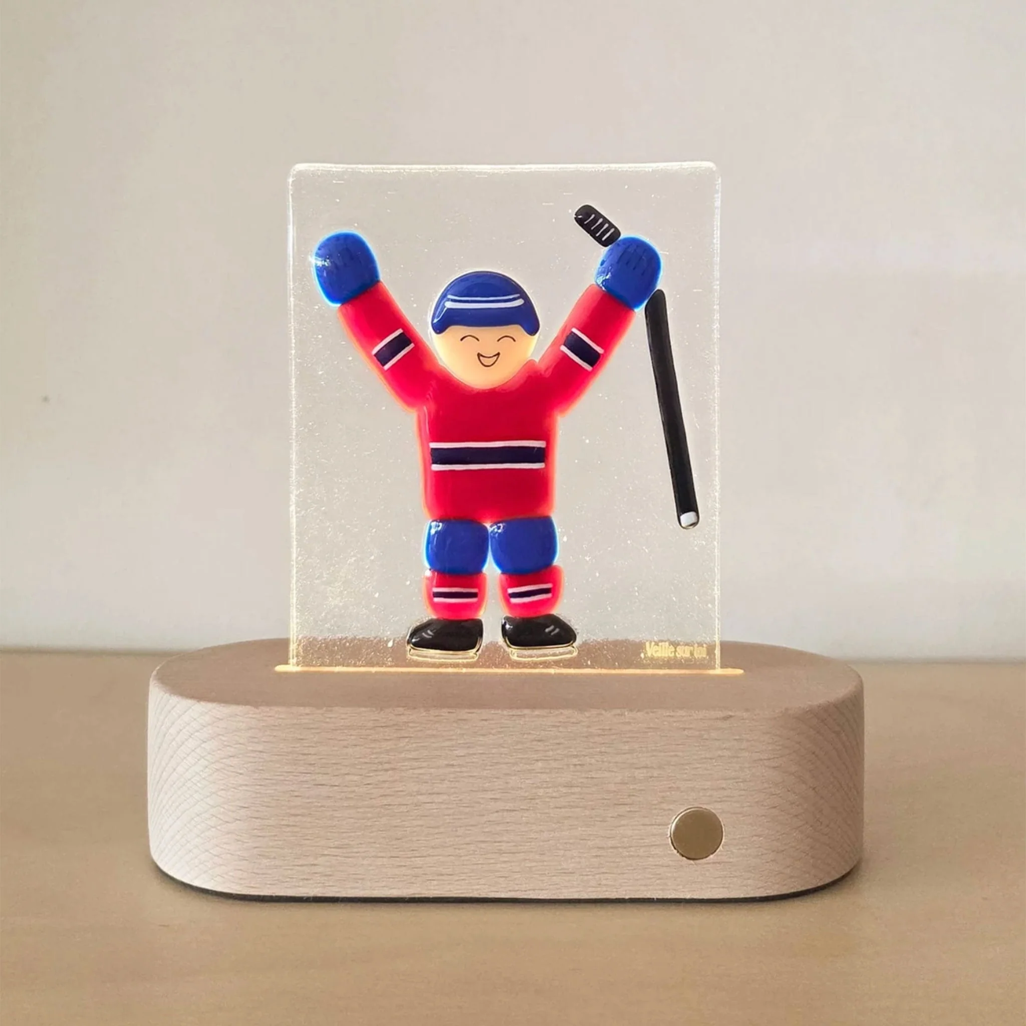 Lampe de Table - Joueur de Hockey