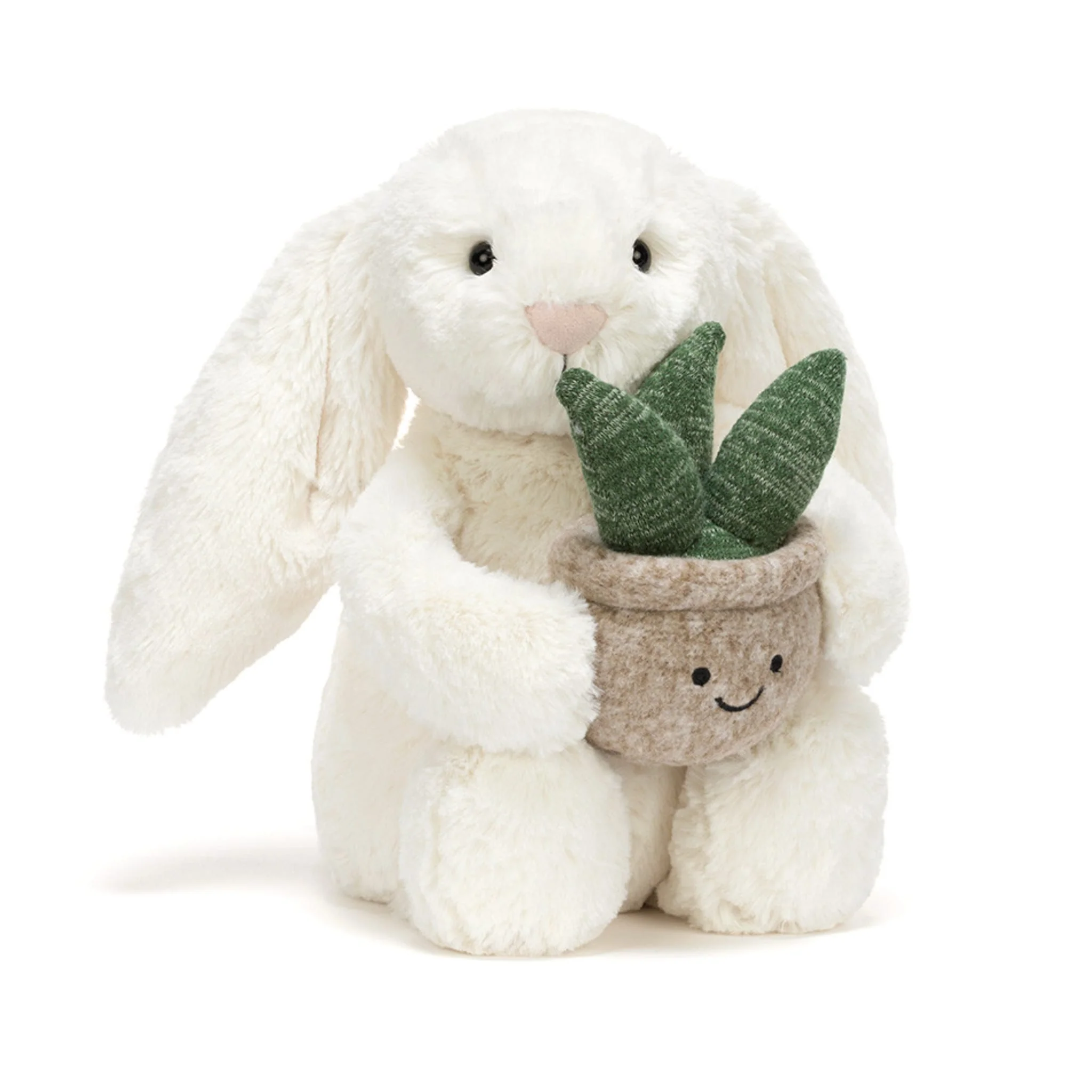 Lapin Crème Avec Plante
