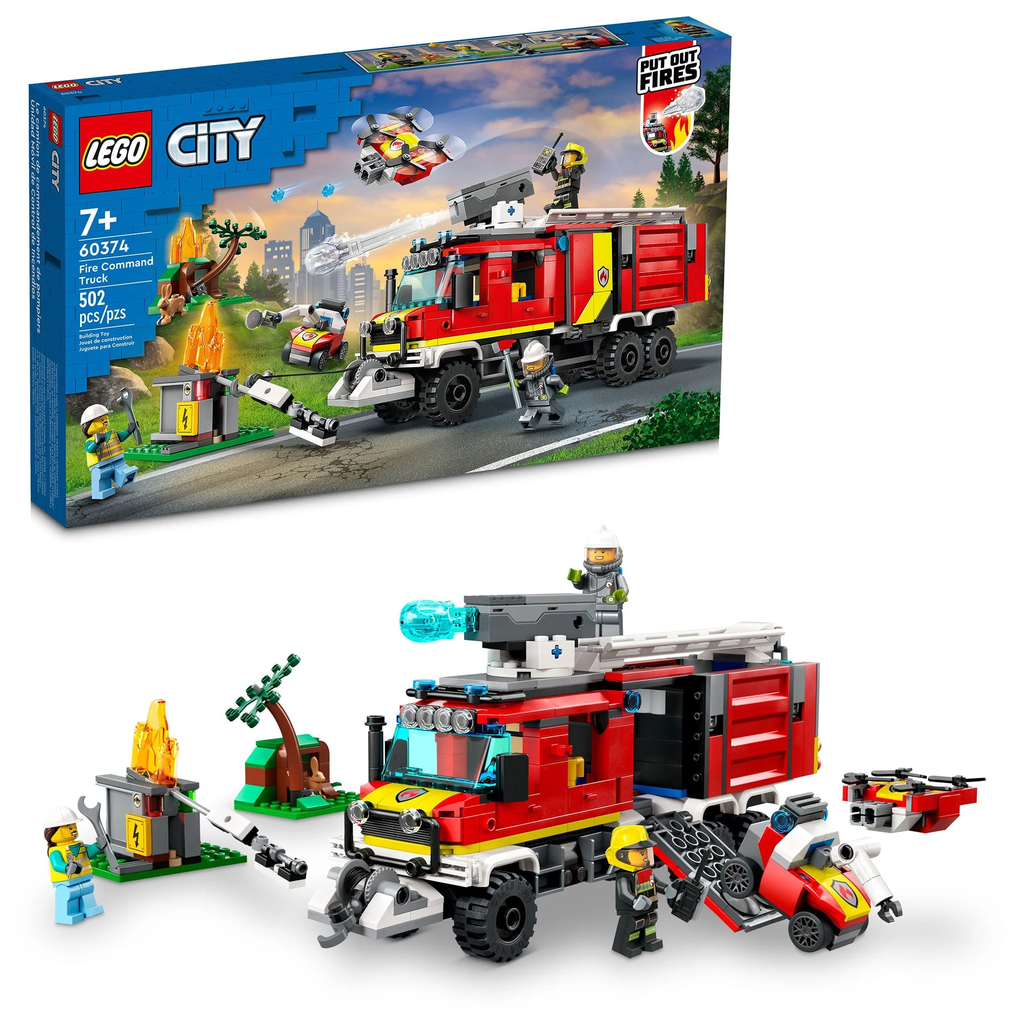 LEGO® City Le camion de commandement de pompiers