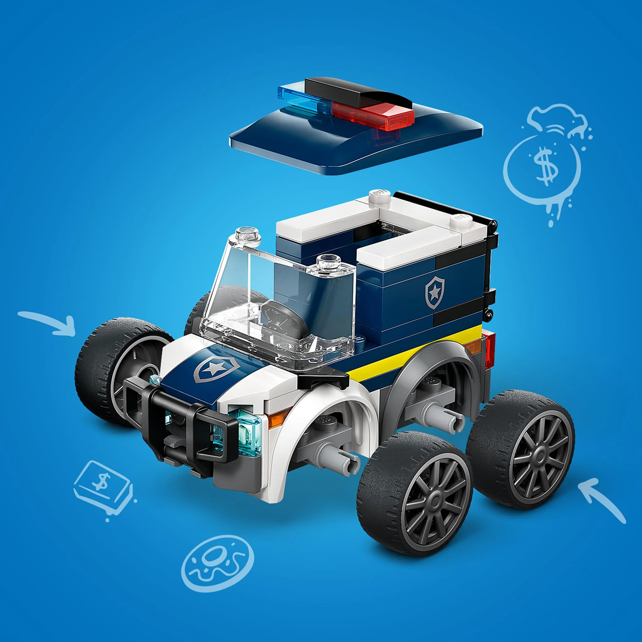 LEGO® City Véhicules – Le camion de police - Image 6