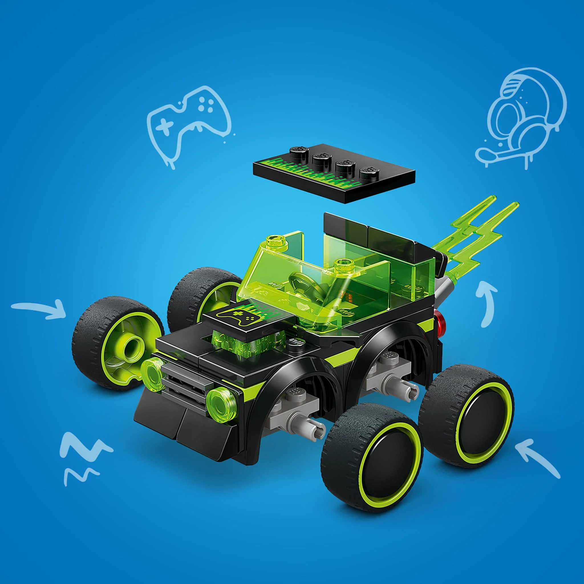 LEGO® City Véhicules – La voiture de course de jeux vidéo - Image 6