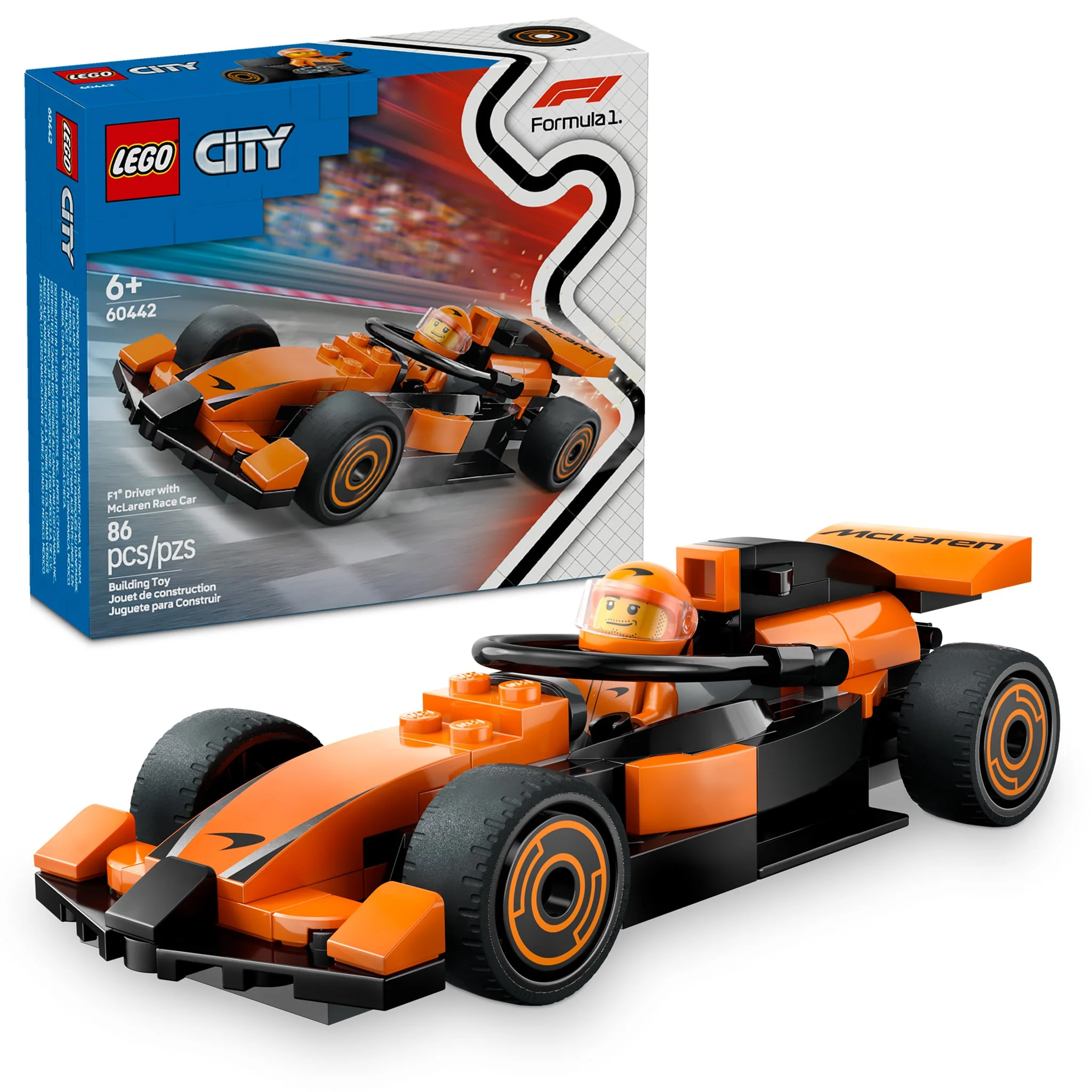 LEGO® City Le pilote de F1® avec la voiture de course McLaren