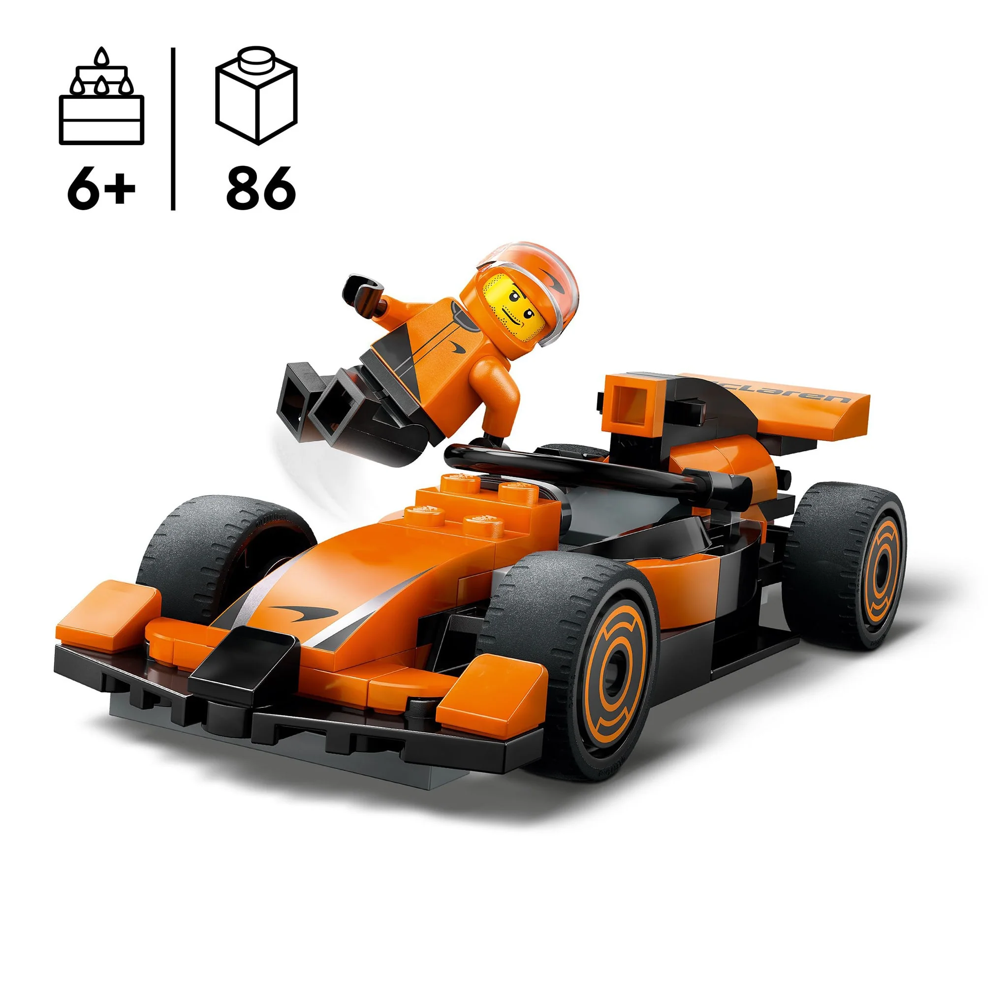 LEGO® City Le pilote de F1® avec la voiture de course McLaren - Image 10