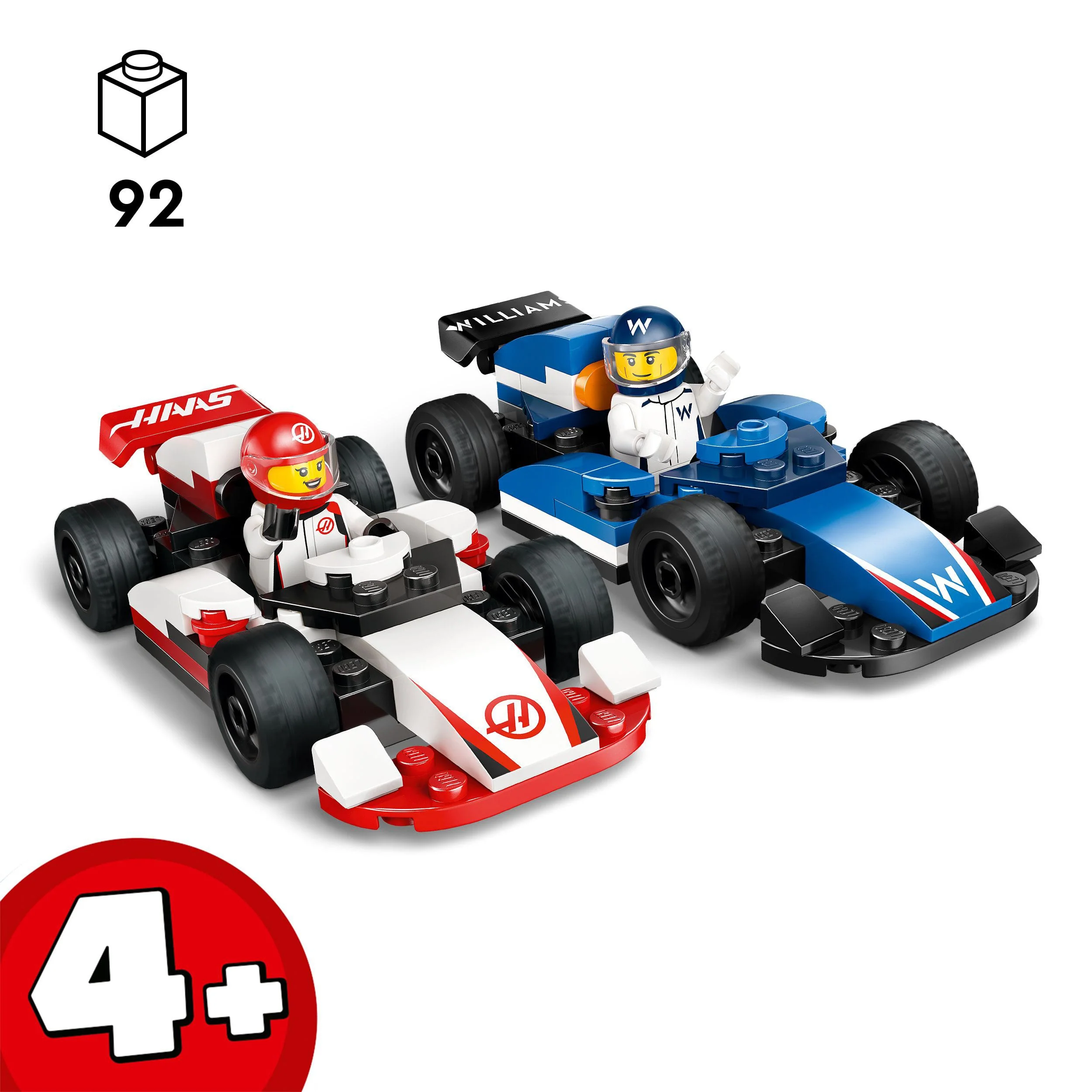LEGO® City Les voitures de course de F1® Williams Racing et Haas F1® - Image 7
