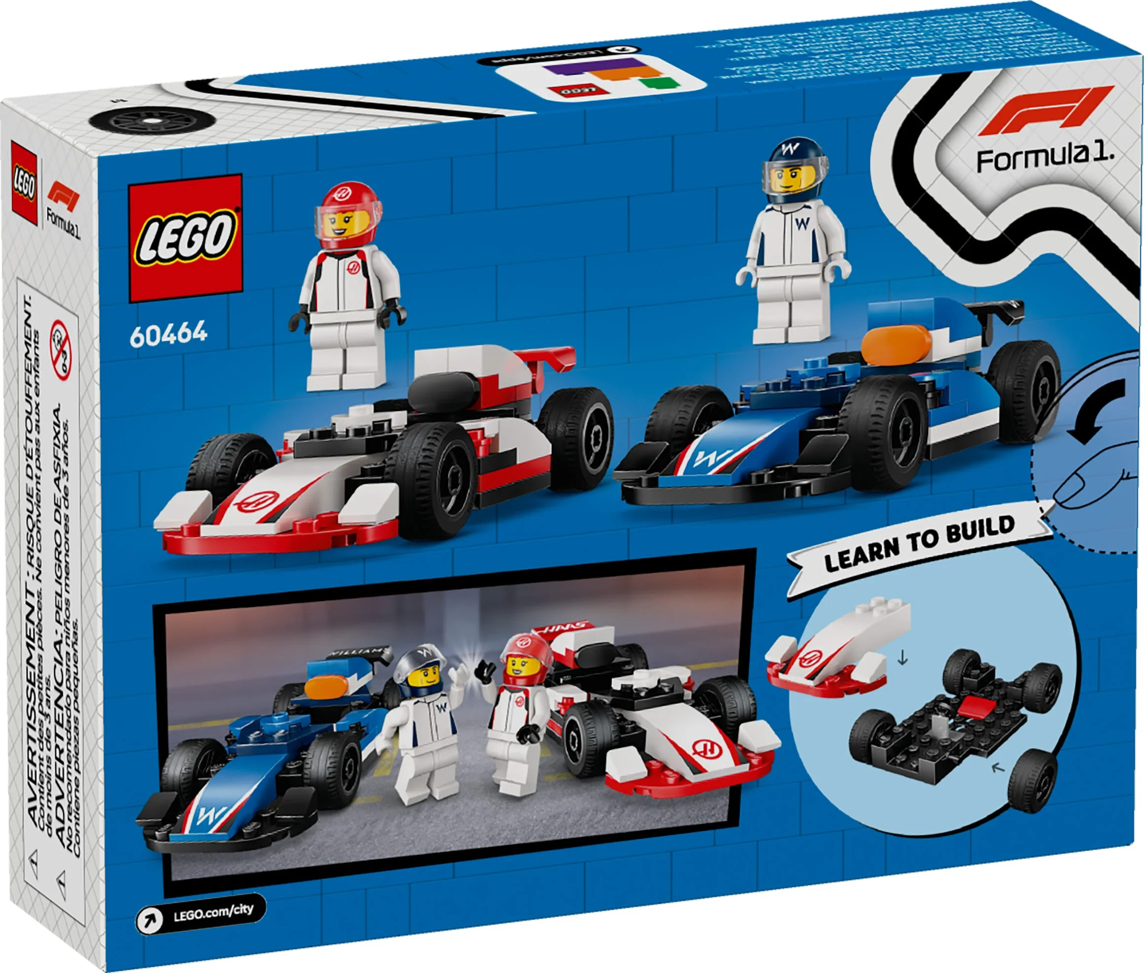LEGO® City Les voitures de course de F1® Williams Racing et Haas F1® - Image 8