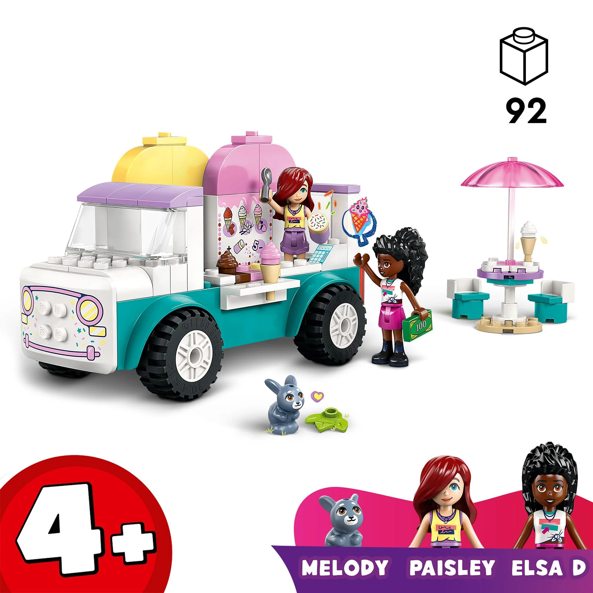 LEGO® Friends Le camion de crème glacée de Heartlake - Image 9