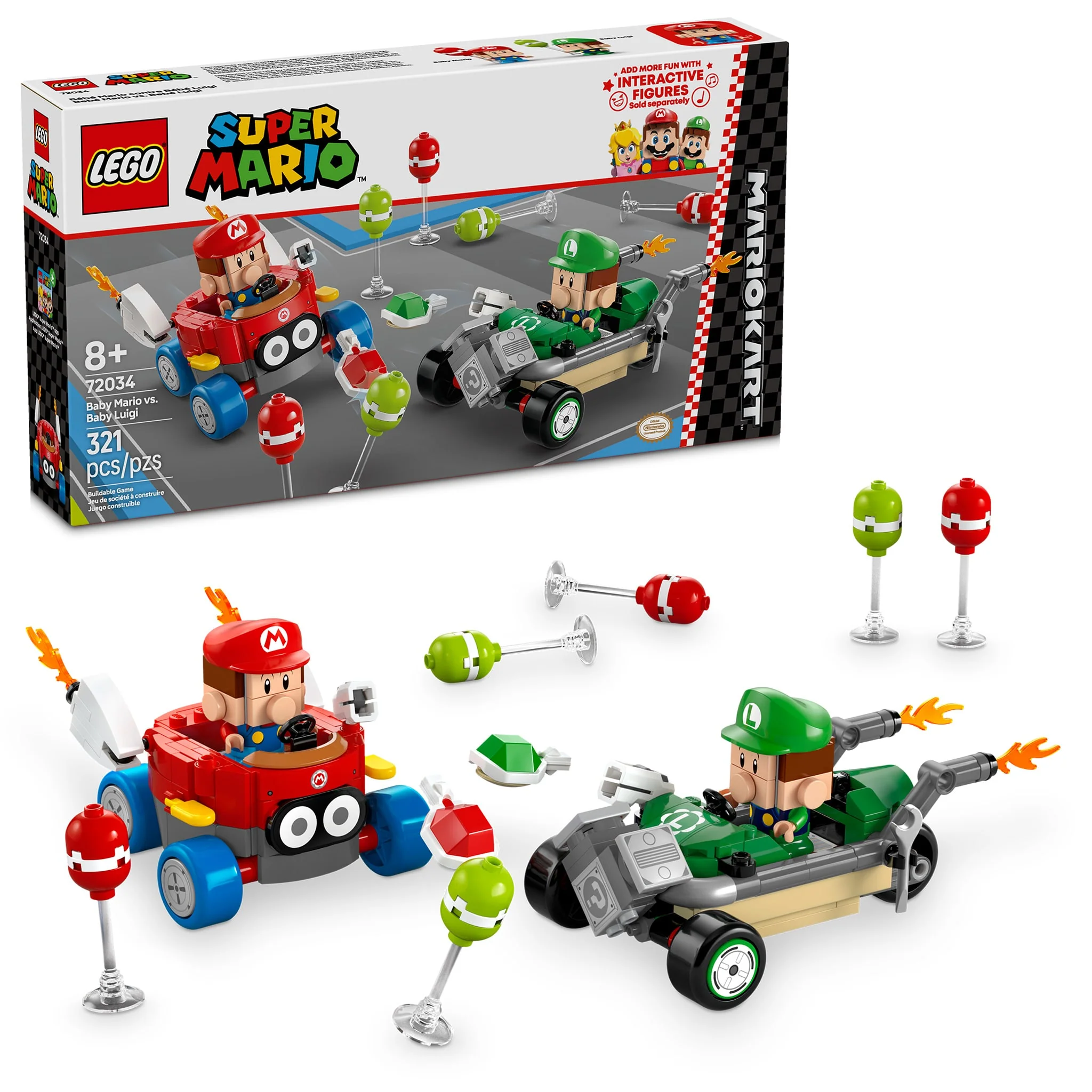 LEGO® Super Mario™ : Mario Kart™ – Bébé Mario contre Bébé Luigi