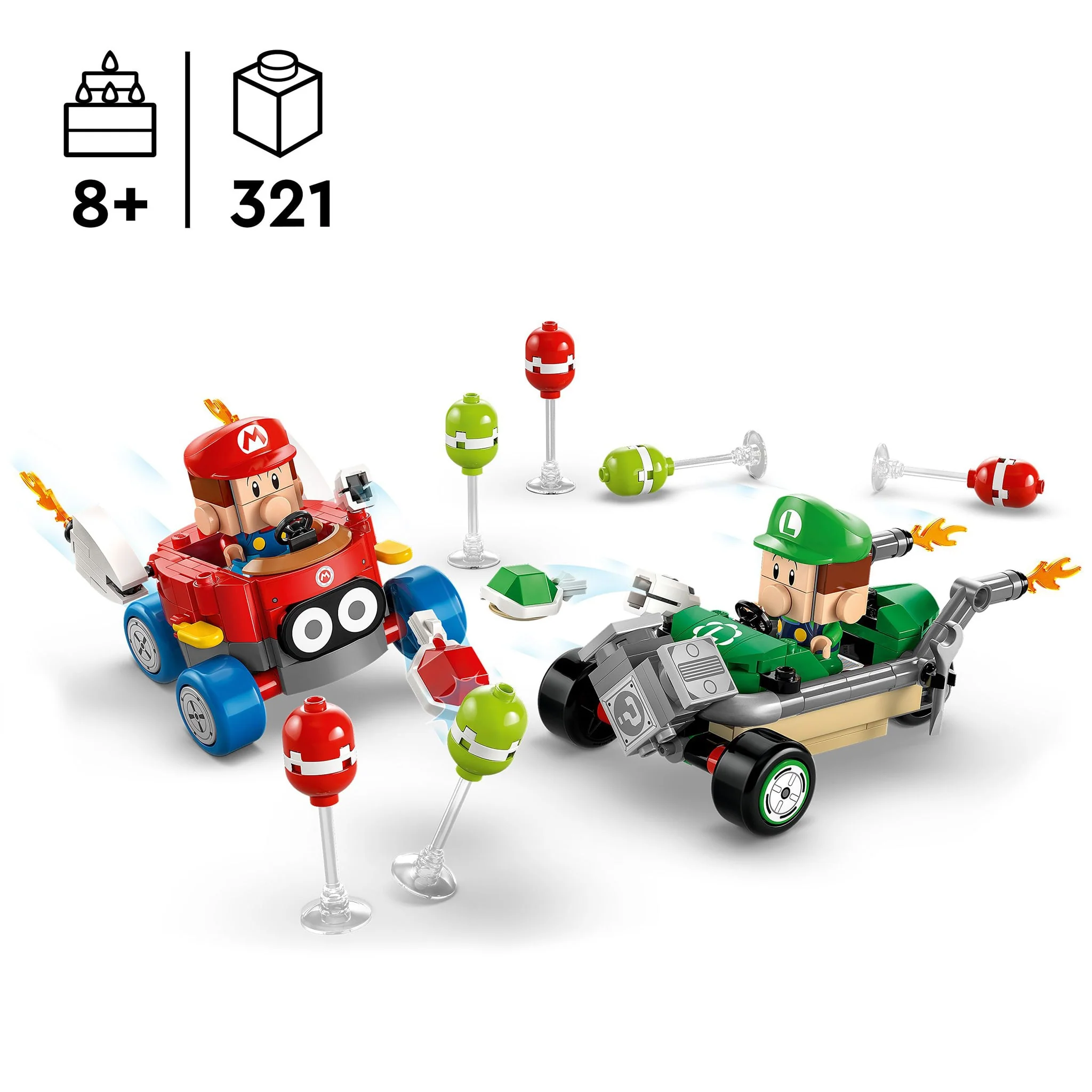LEGO® Super Mario™ : Mario Kart™ – Bébé Mario contre Bébé Luigi - Image 5