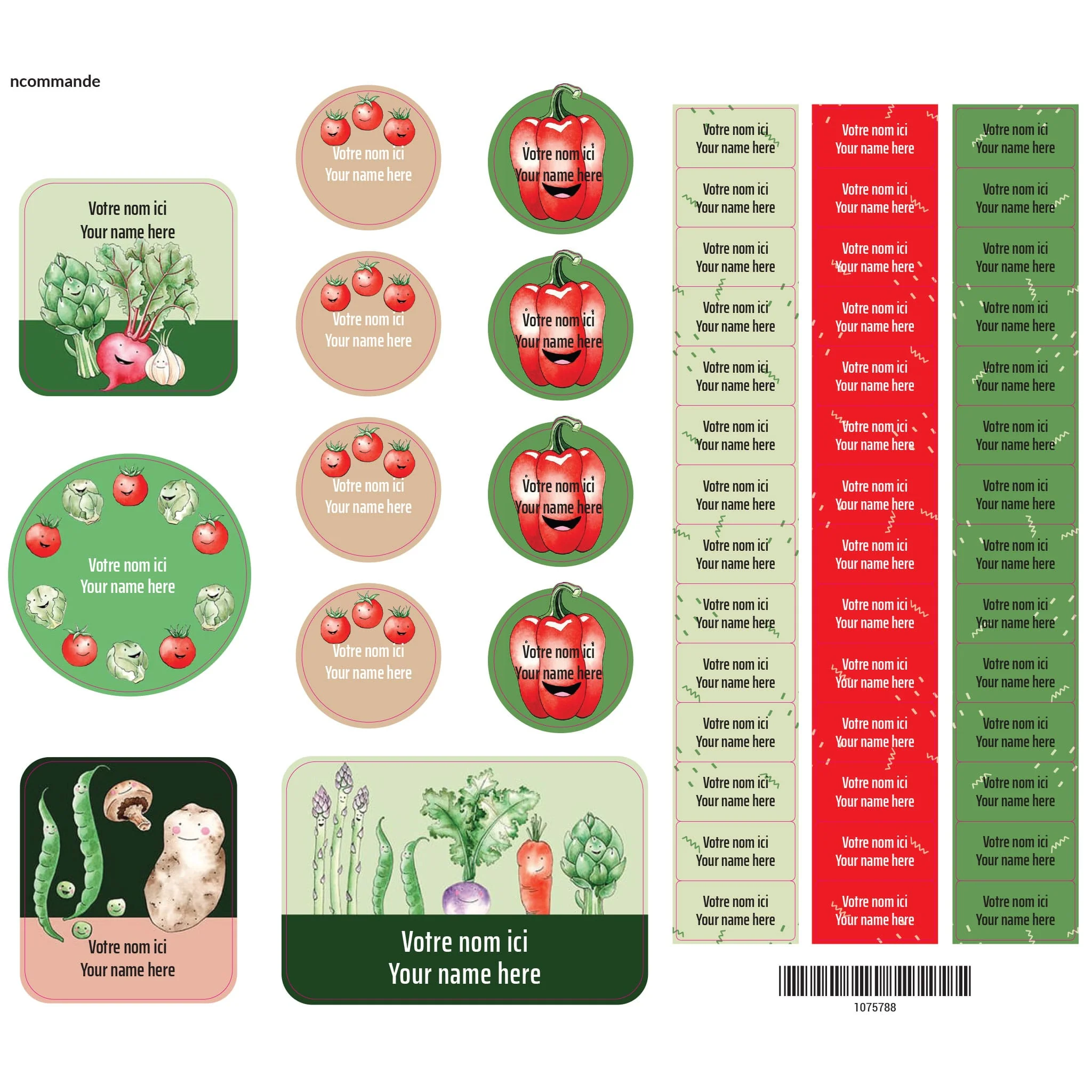 Étiquettes Essentiel - Légumes - Image 2