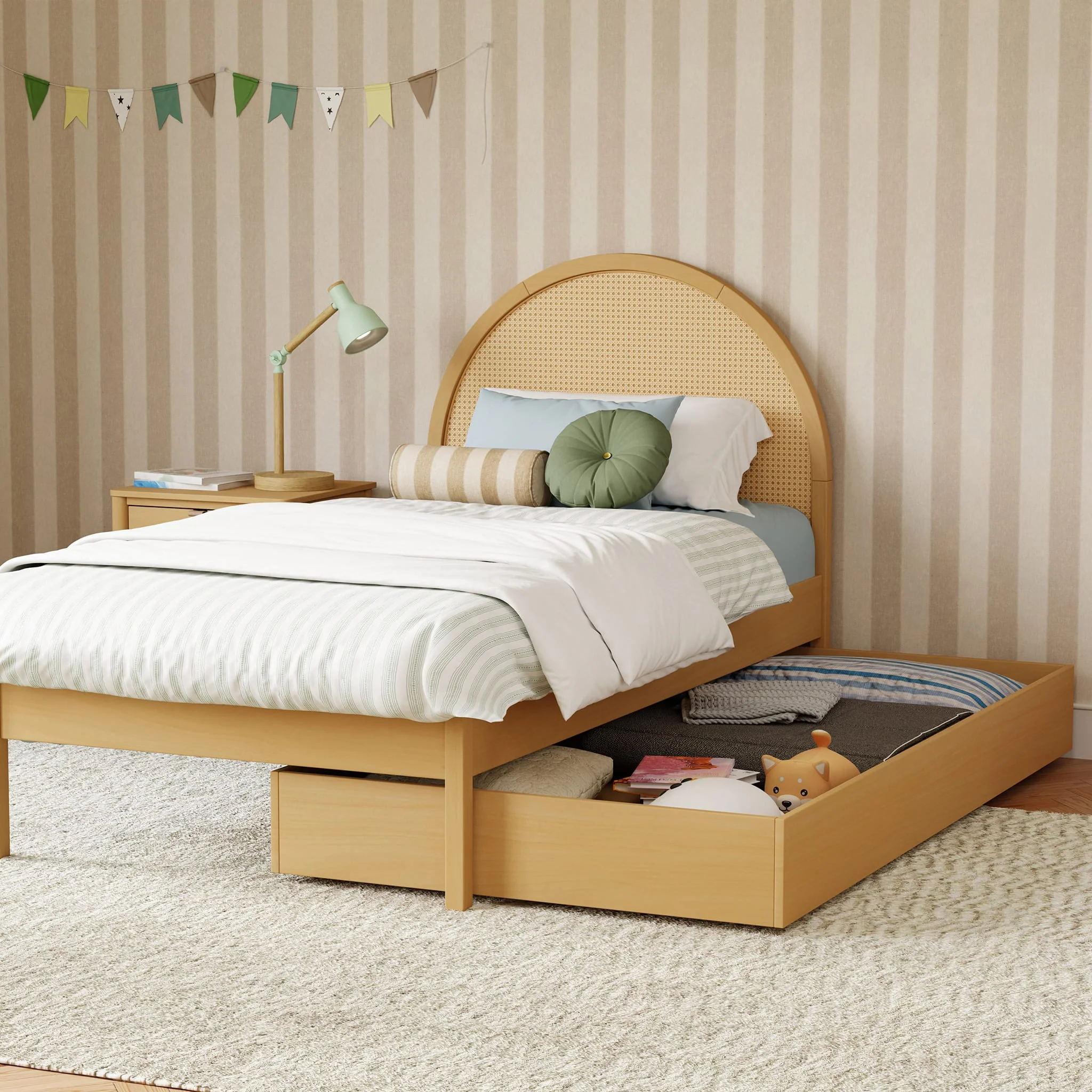 Lit gigogne simple - Miel - Image 2