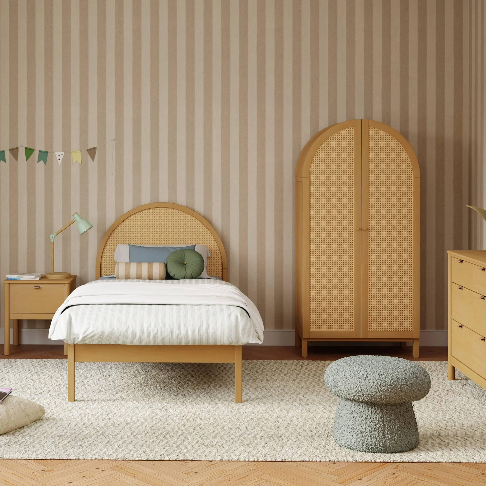 Lit Simple Bondi - Rotin Miel - Image 9