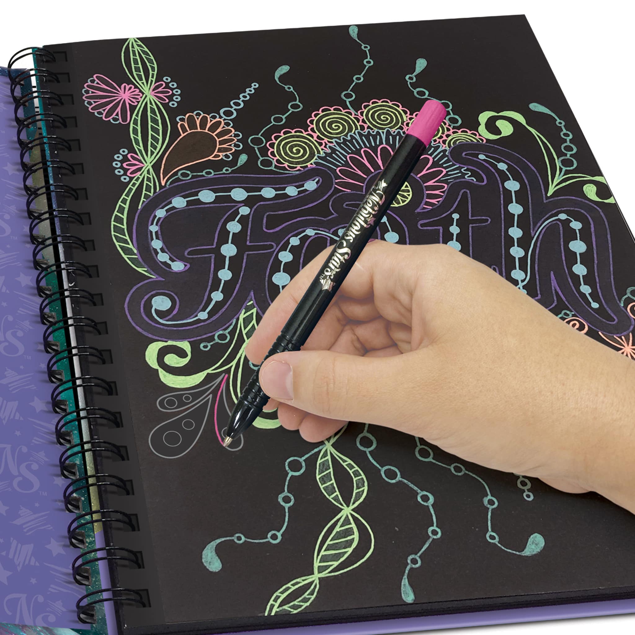 Livre à Coloriage à Pages Noires - Image 2