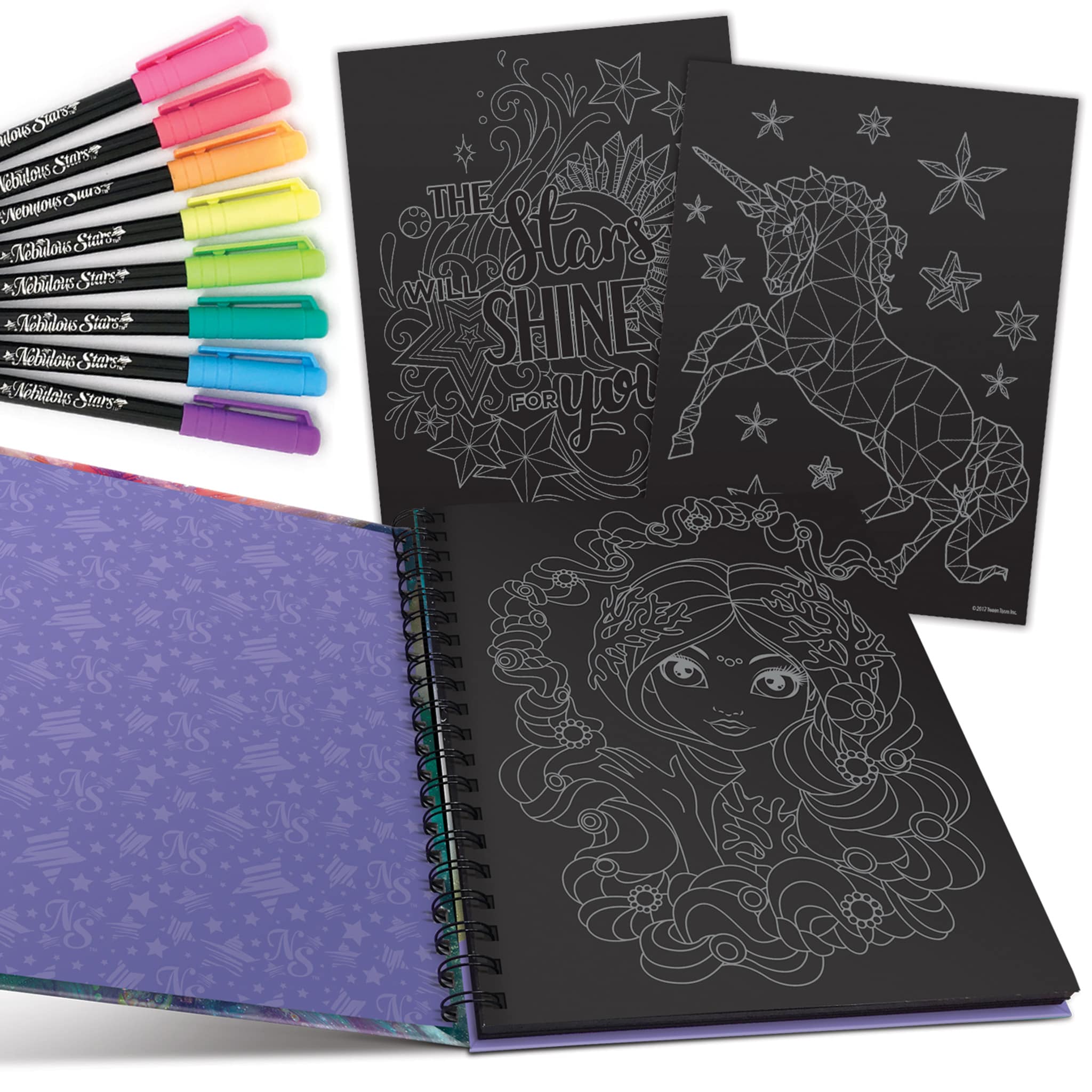 Livre à Coloriage à Pages Noires - Image 3