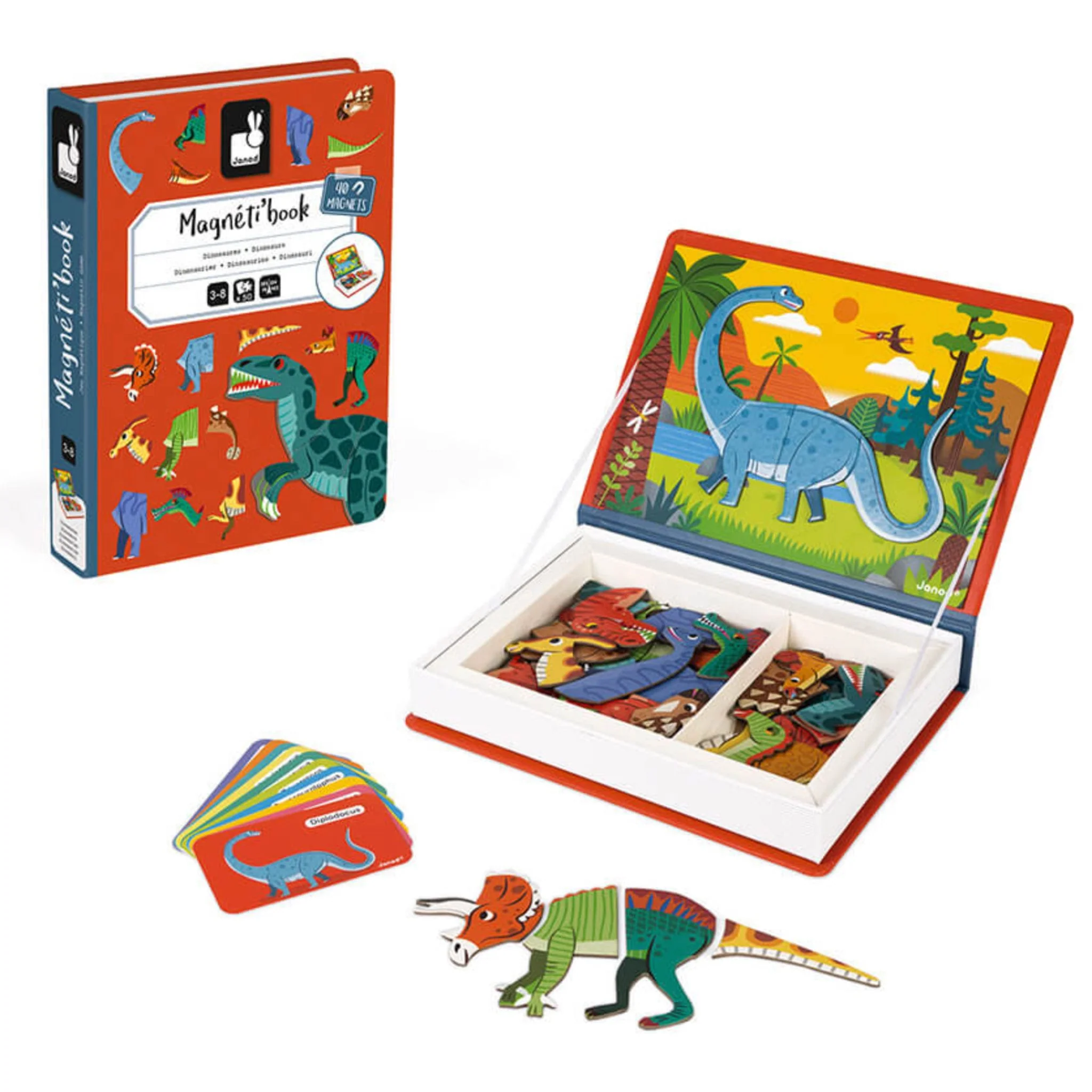 Livre Magnétique Dinosaures