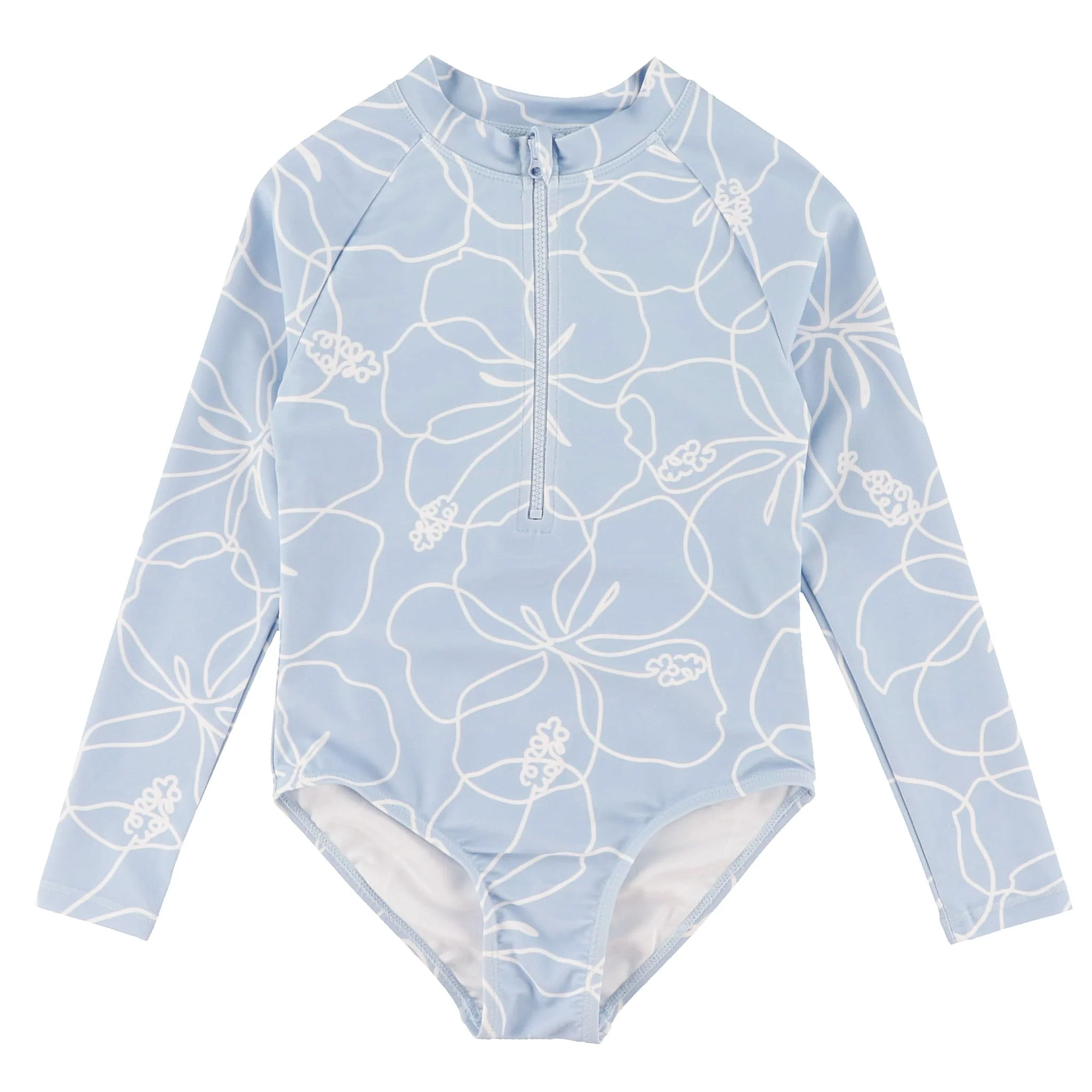 Maillot UV Manches Longues Hibiscus 2-14ans