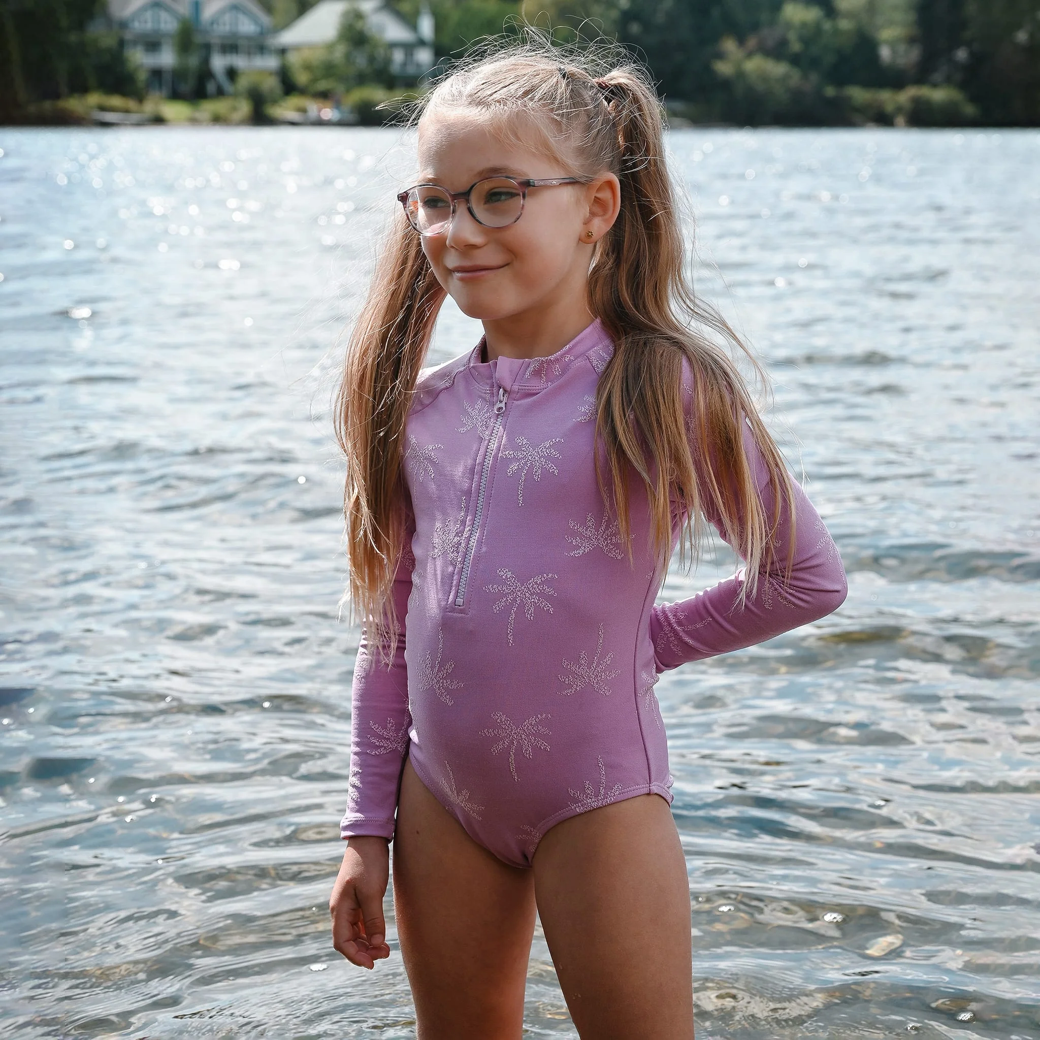 Maillot UV Manches Longues Texturé Palmiers 2-14ans - Image 2