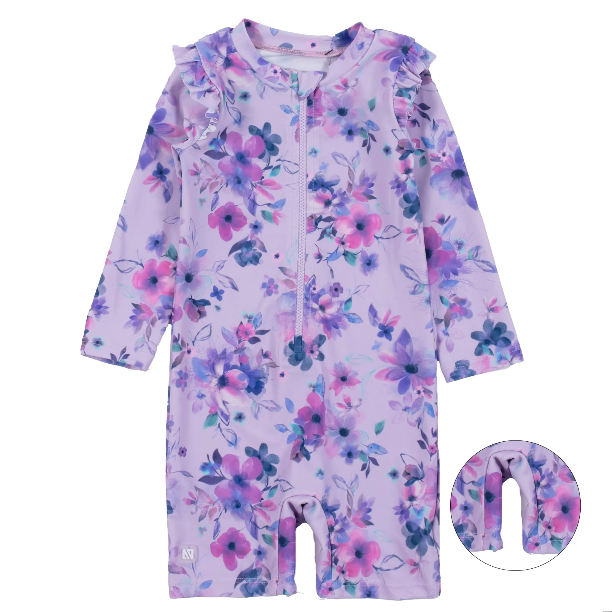 Maillot UV Manches Longues Bouquet 6-24mois