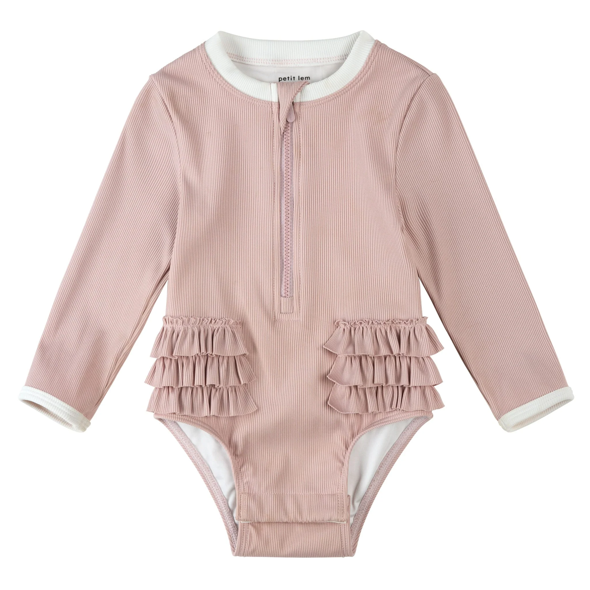 Maillot UV Manches Longues  Côtelé 2-6ans