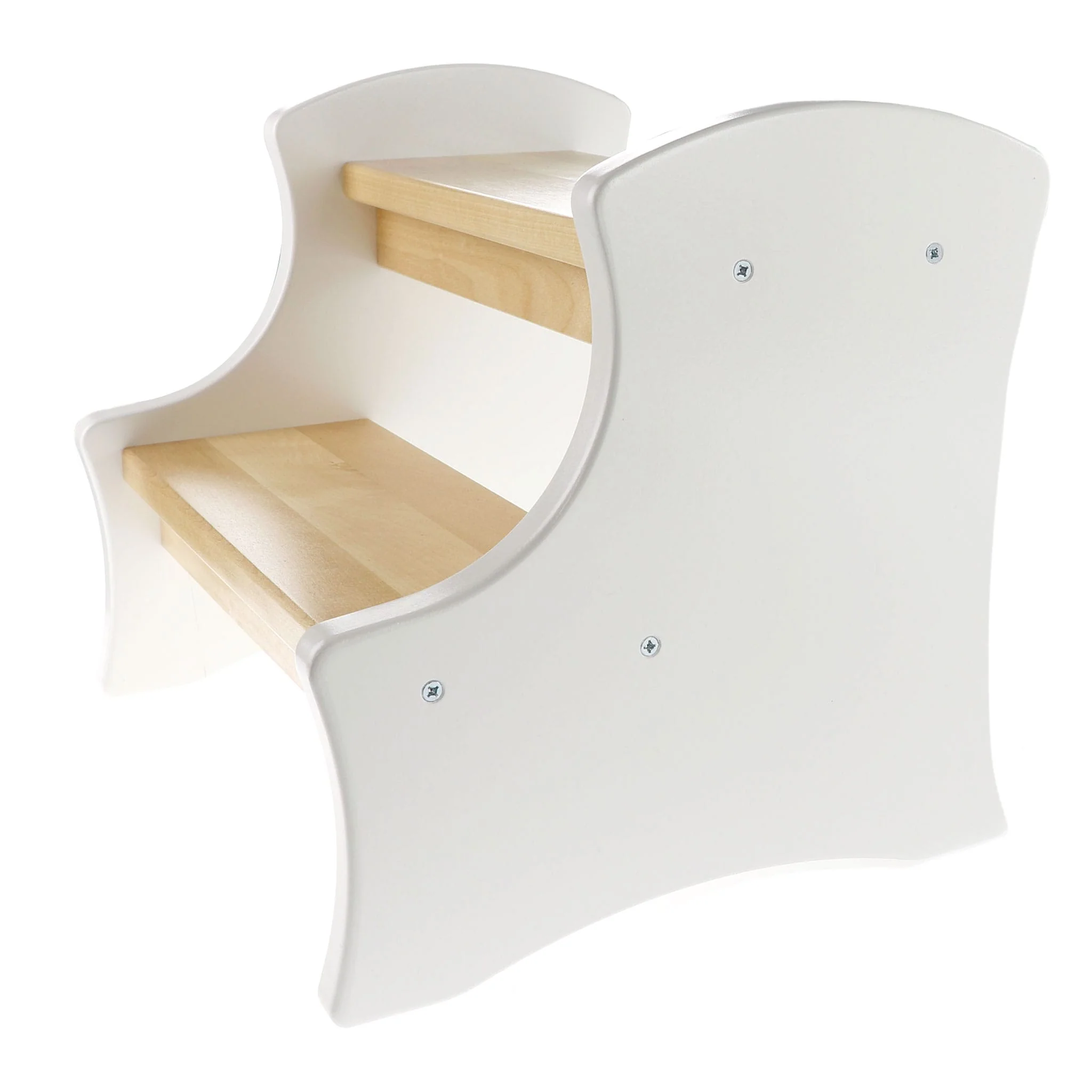 Marche-pied en Bois - Blanc Naturel - Image 2