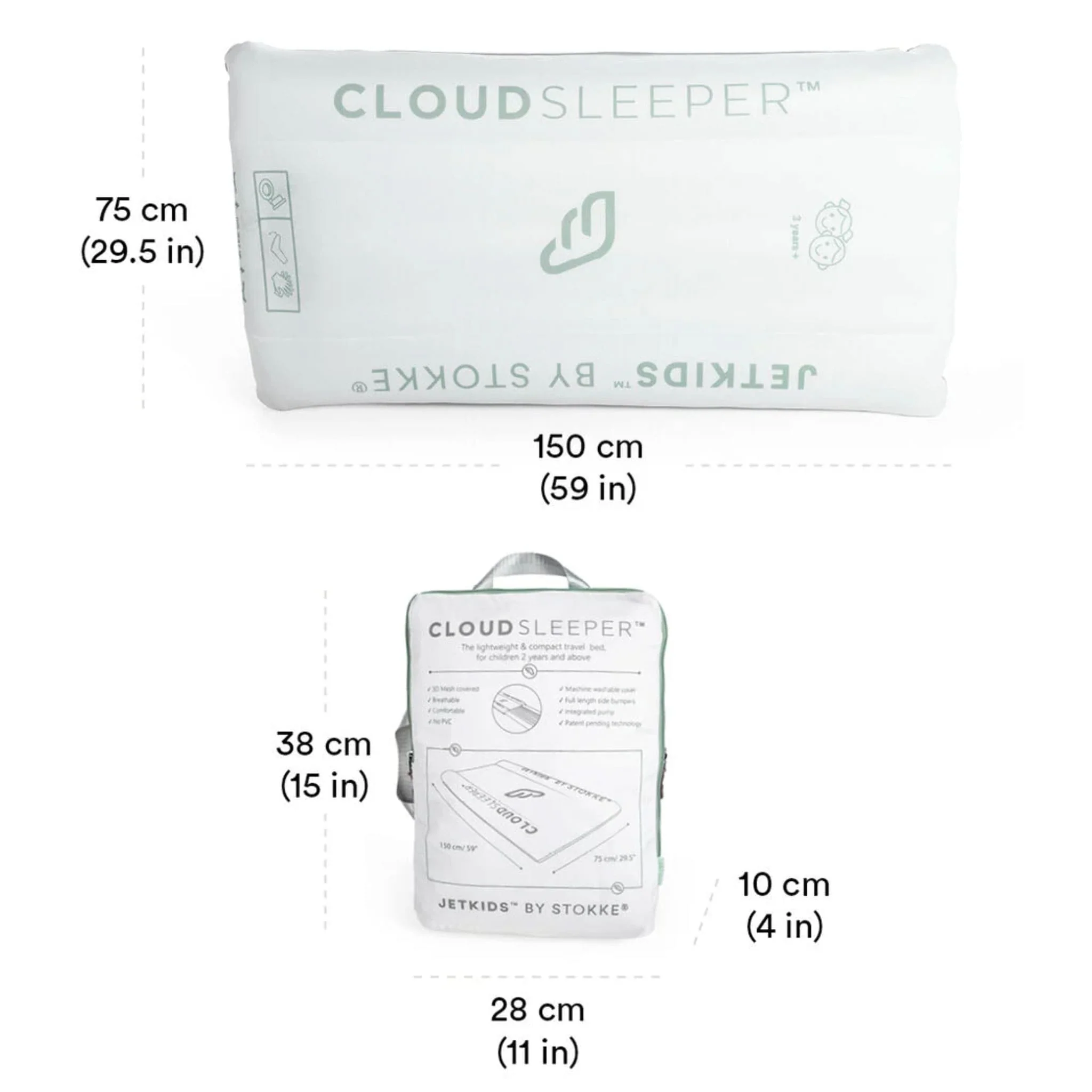 Matelas Gonflable Lit de Voyage Cloudsleeper™ JetKids™ By Stokke® - Image 18