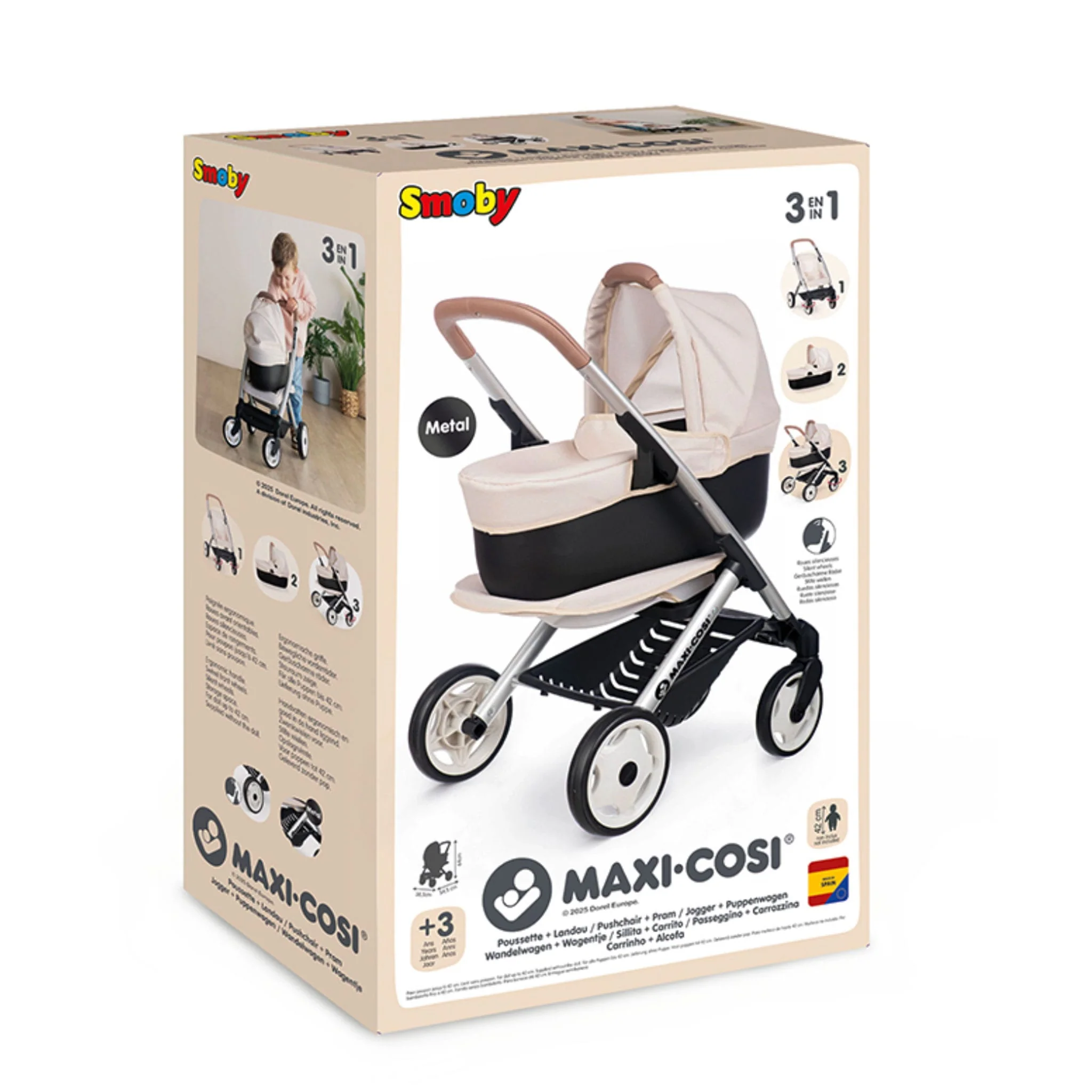 Poussette et Landau pour Poupée - Beige - Image 7