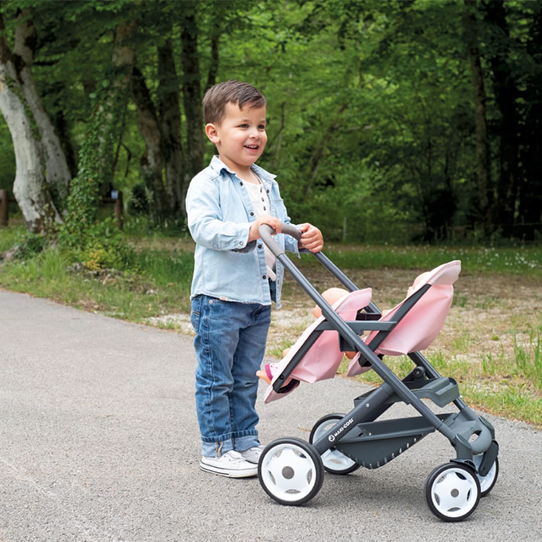 Maxi-Cosi Poussette Jumeaux pour Poupée - Rose - Image 4