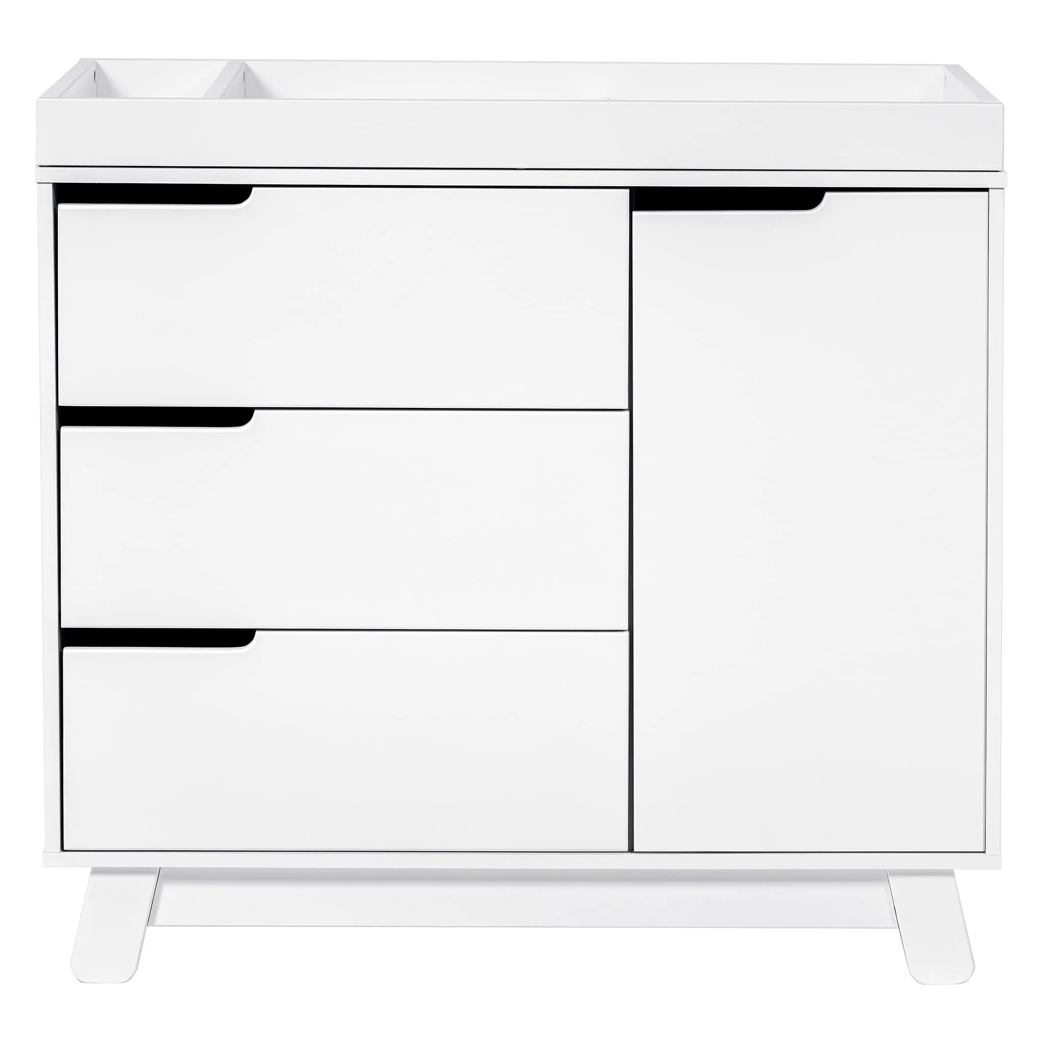 Meuble à Langer à 3 Tiroirs Hudson avec Plateau Amovible - Blanc - Image 3
