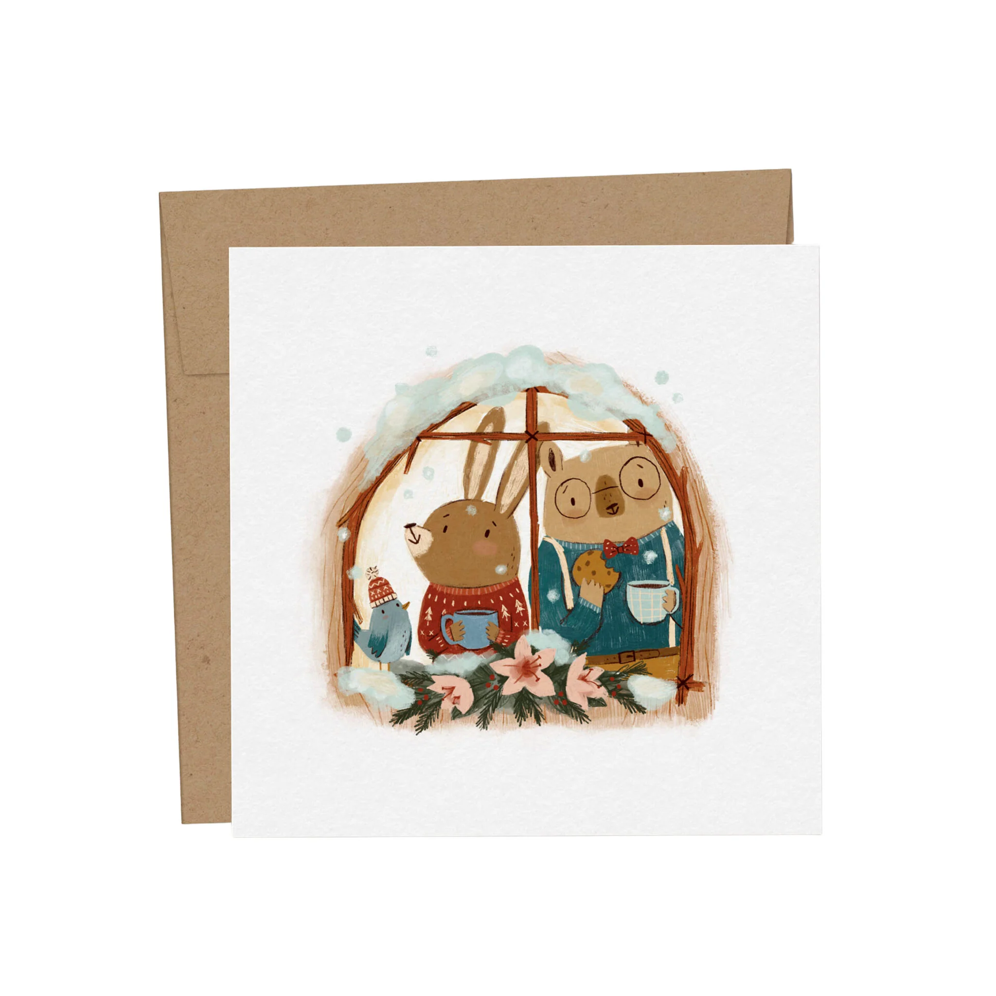 Mini Carte de Souhait de Noël - Parfait Bonheur