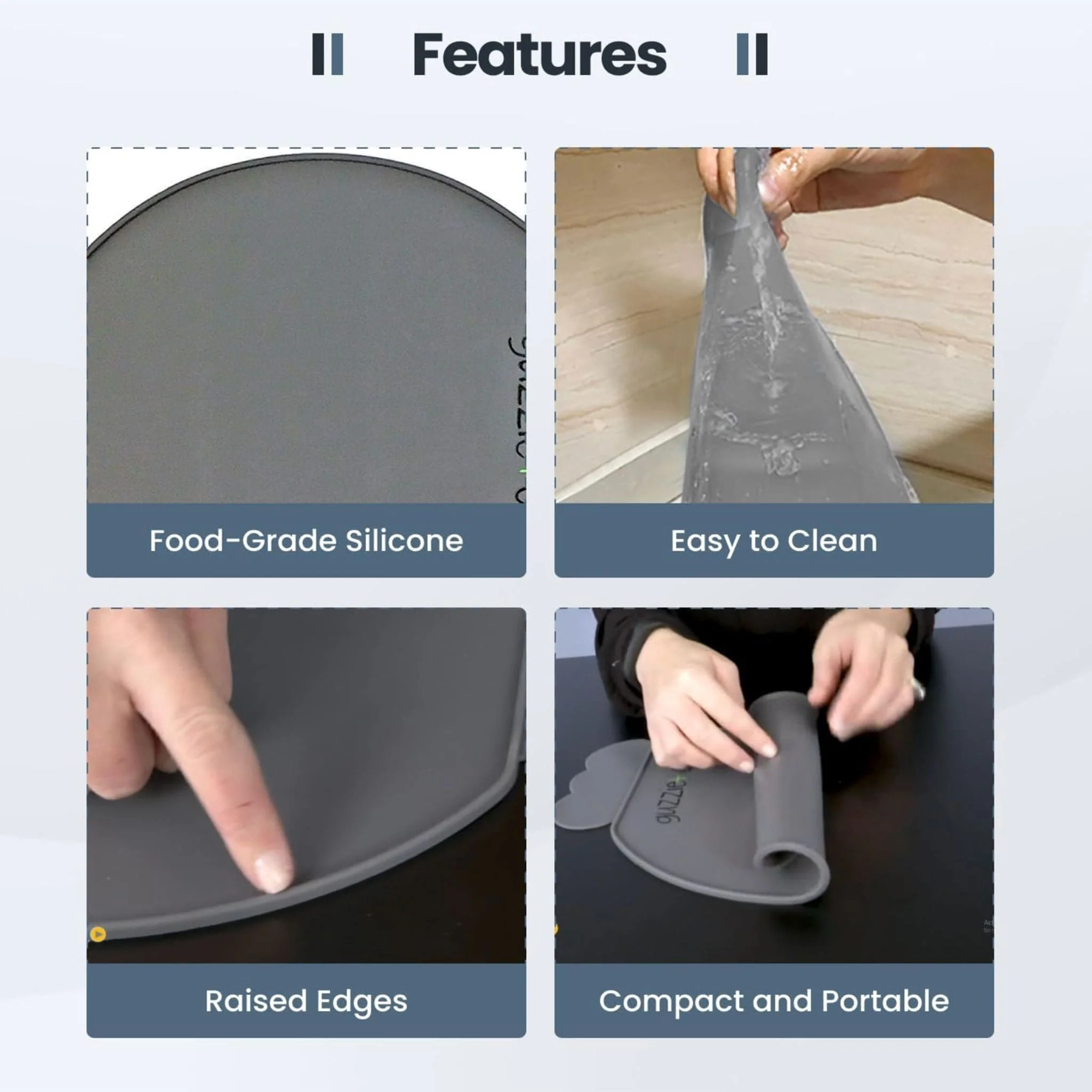 Napperon Silicone Perch - Gris - Image 7