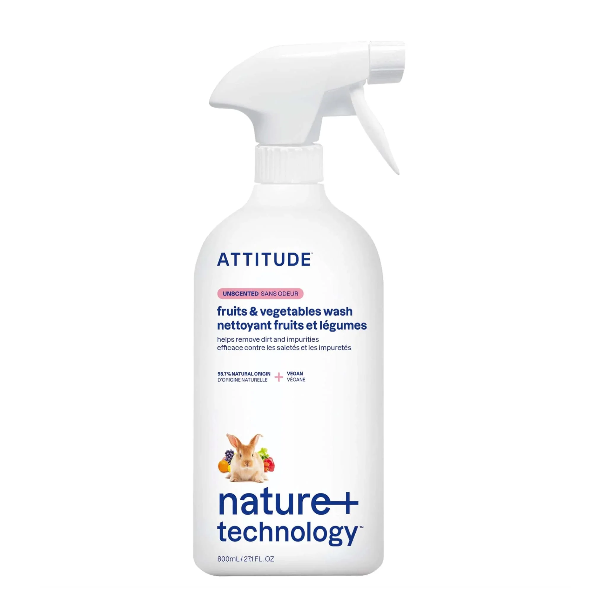 Nettoyant pour fruits et légumes Non parfumé 800 ml