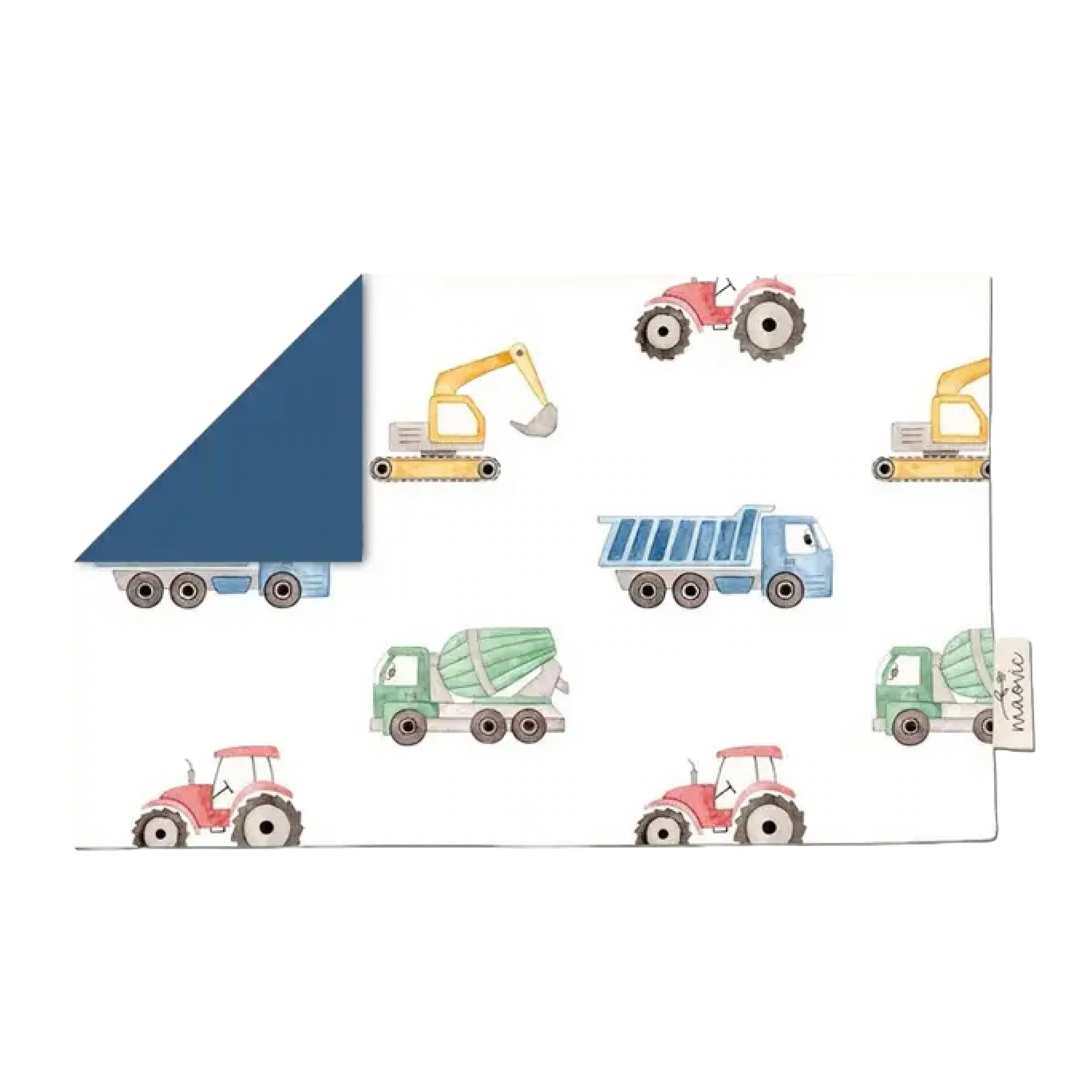 Oreiller Enfant Format Mini 2-5ans - Camions Henri - Image 2