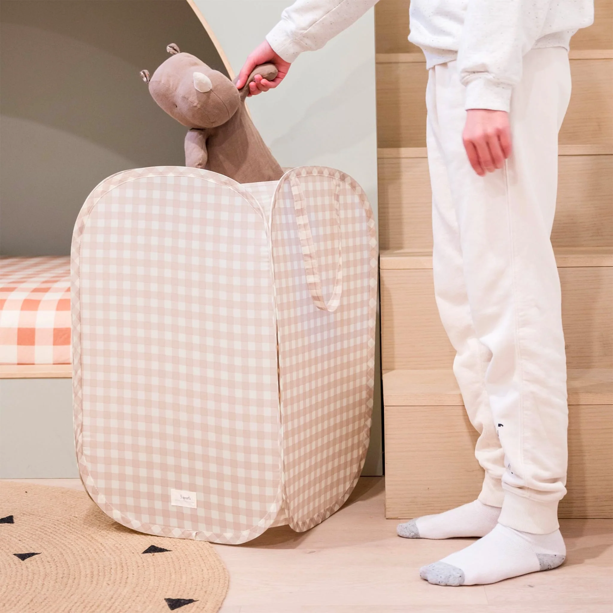 Panier à Linge Pop-up - Vichy - Image 6