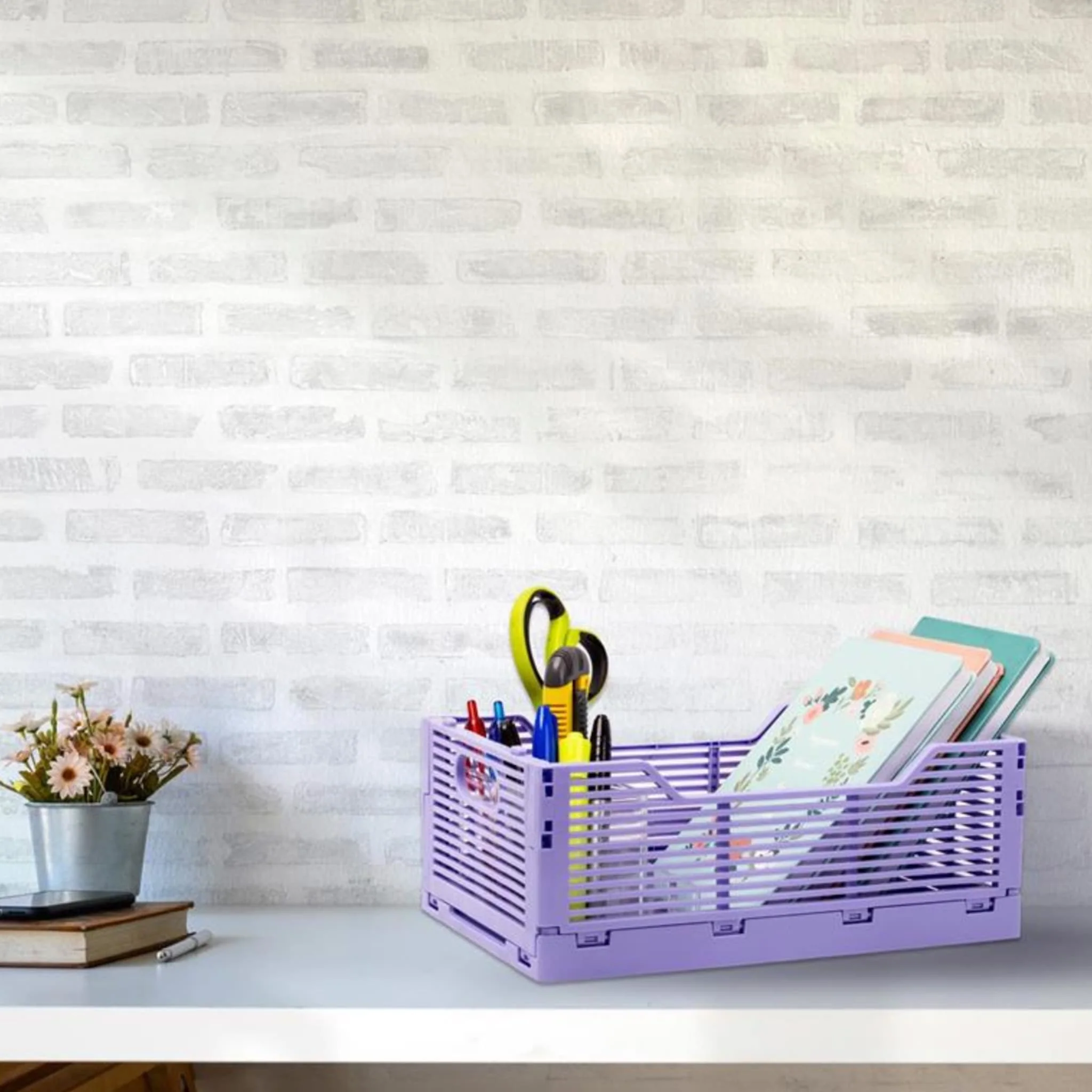 Panier Rangement - Mauve Petit - Image 5