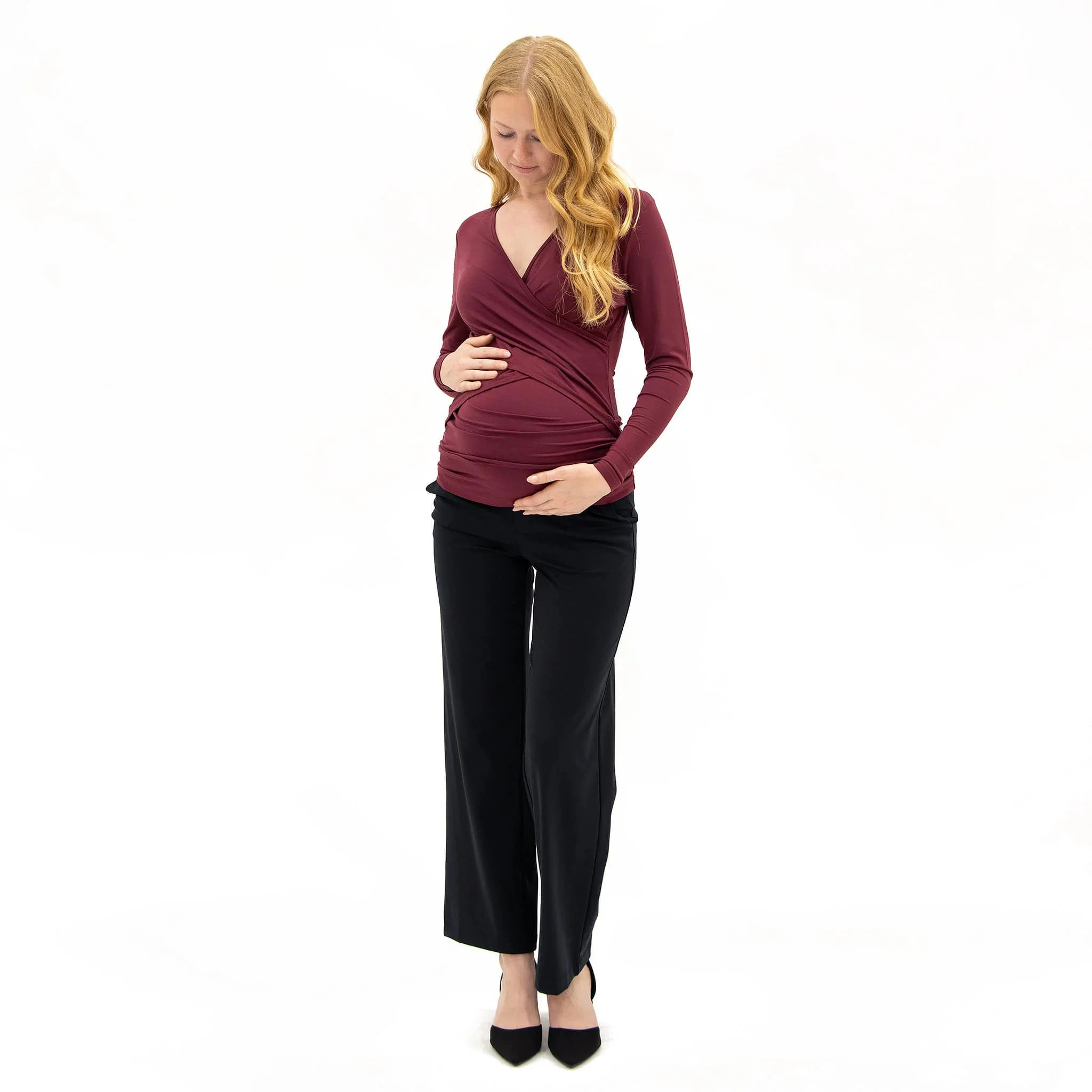 Pantalon Classique Maternité Noir - Image 4
