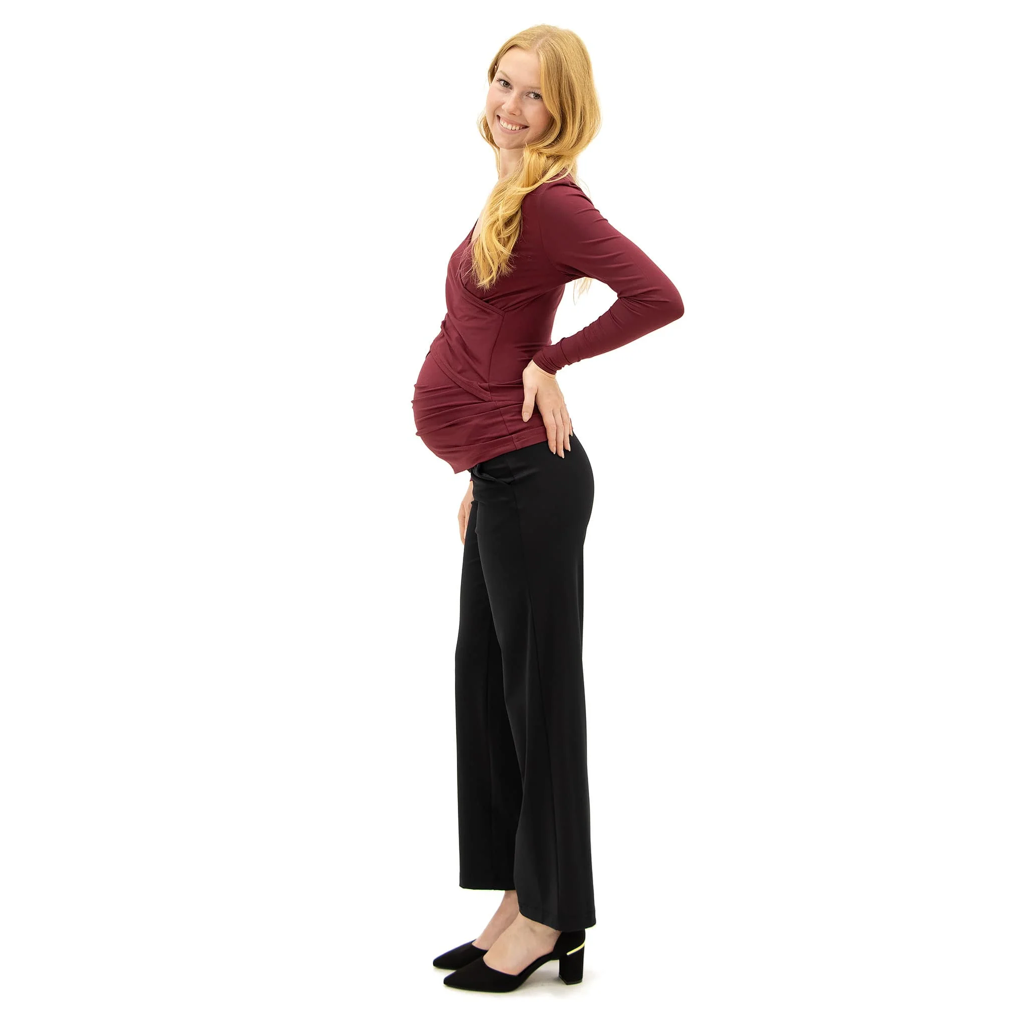Pantalon Classique Maternité Noir - Image 5