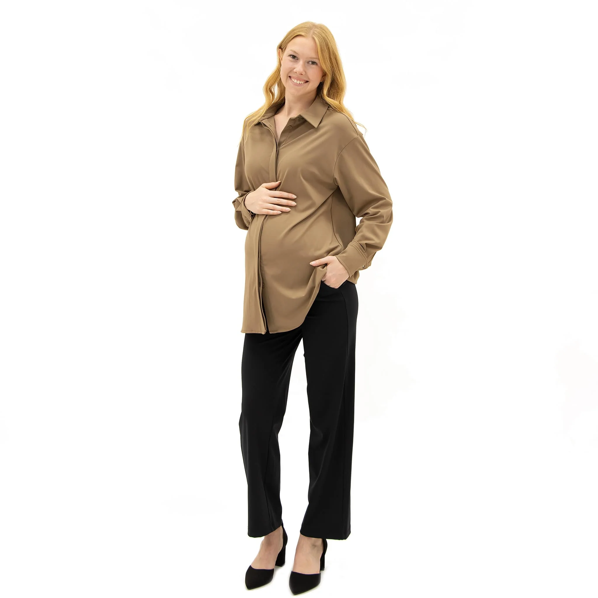 Pantalon Classique Maternité Noir - Image 7
